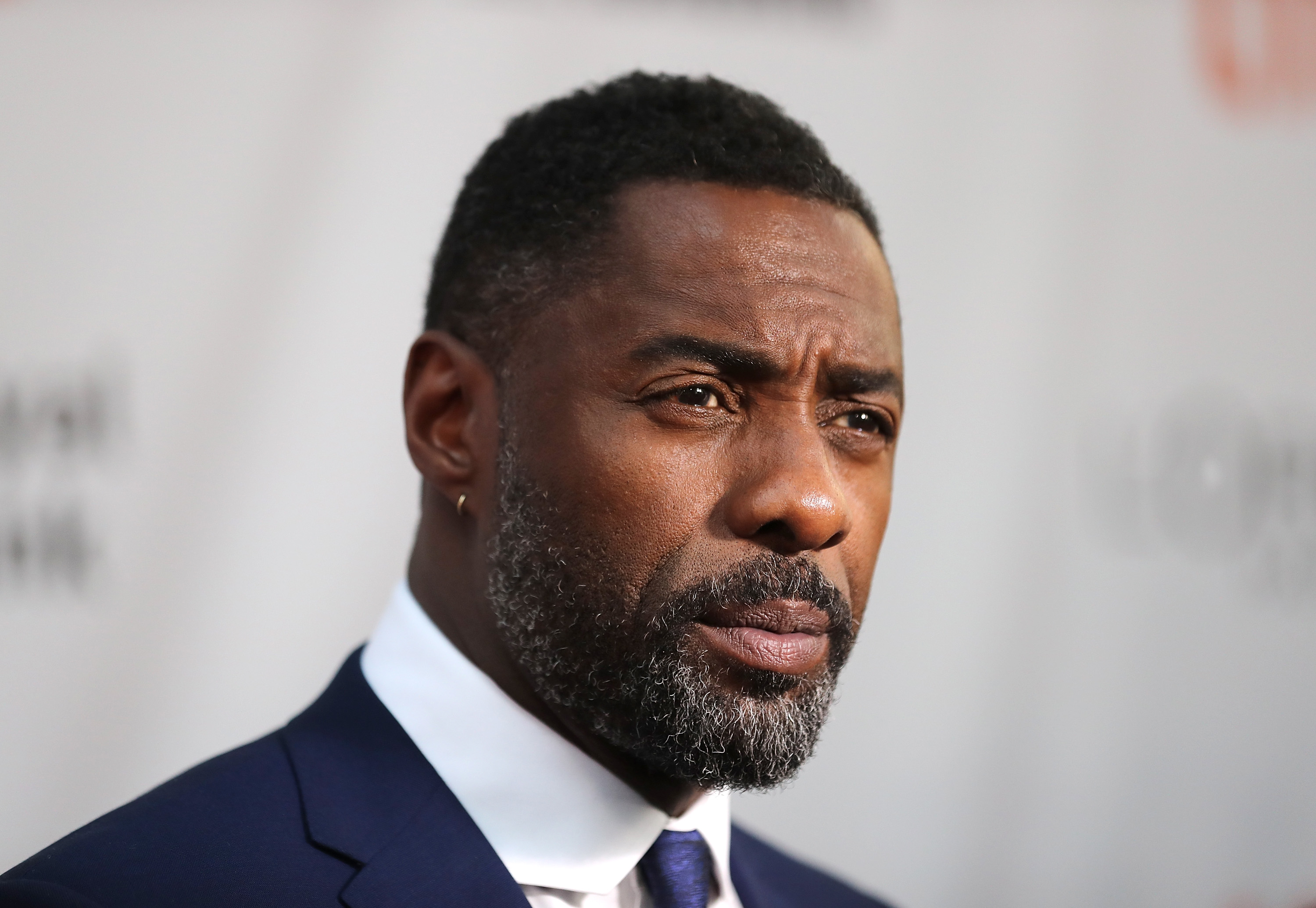 Actor Idris Elba speaks to the media at the premiere of "The Mountain Between Us" during the 2017 Toronto International Film Festival at Roy Thomson Hall on September 10, 2017 in Toronto, Canada. (J. Countess&mdash;WireImage)