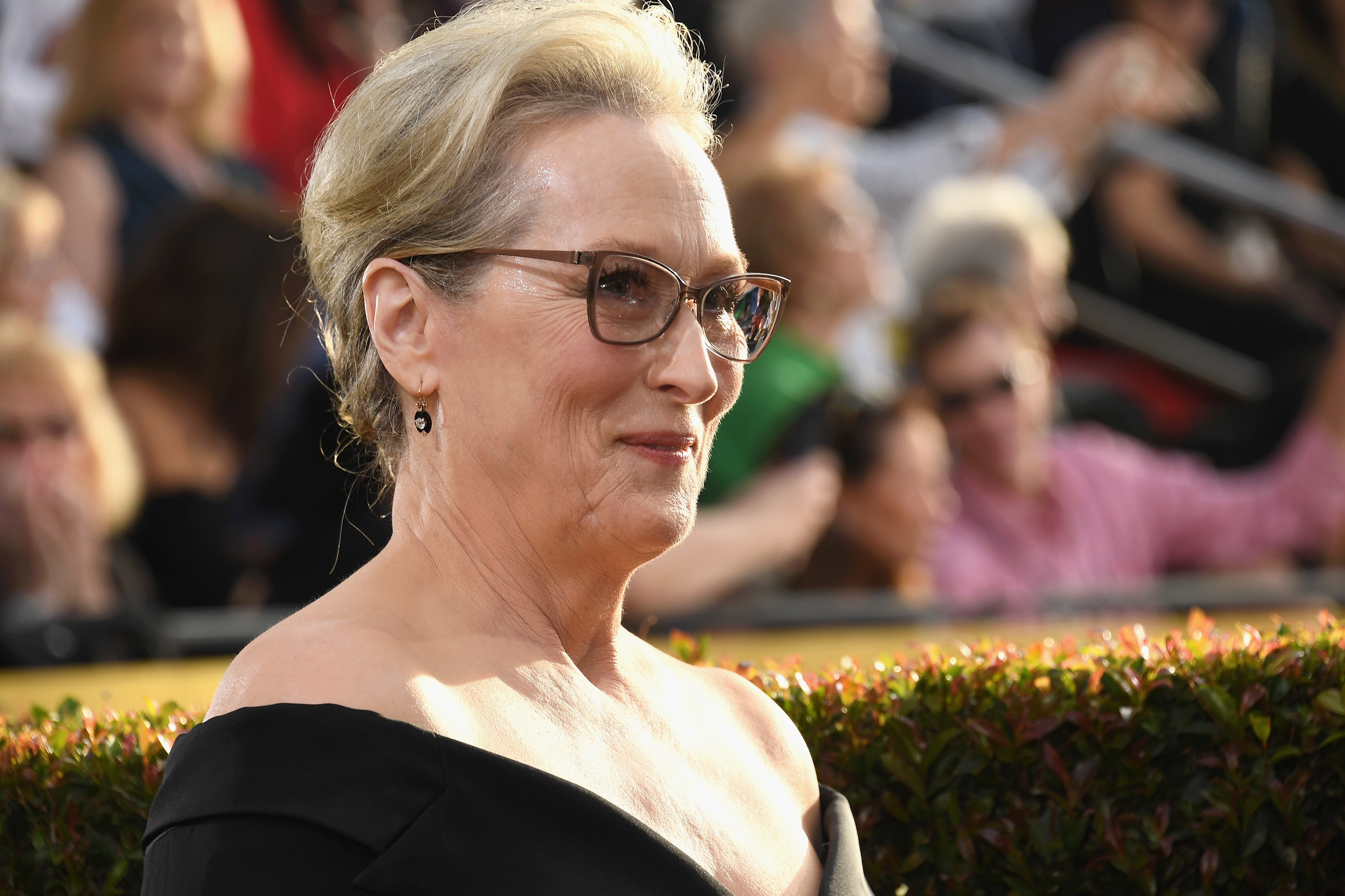 Meryl Streep arrives to the 75th Annual Golden Globe Awards held at the Beverly Hilton Hotel on Jan. 7, 2018. (Kevork Djansezian/NBC—NBCU Photo Bank via Getty Images via Getty Images)