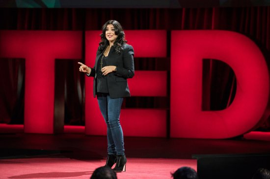 Reshma Saujani speaks at TED 2016 in Vancouver on Feb. 16, 2016.