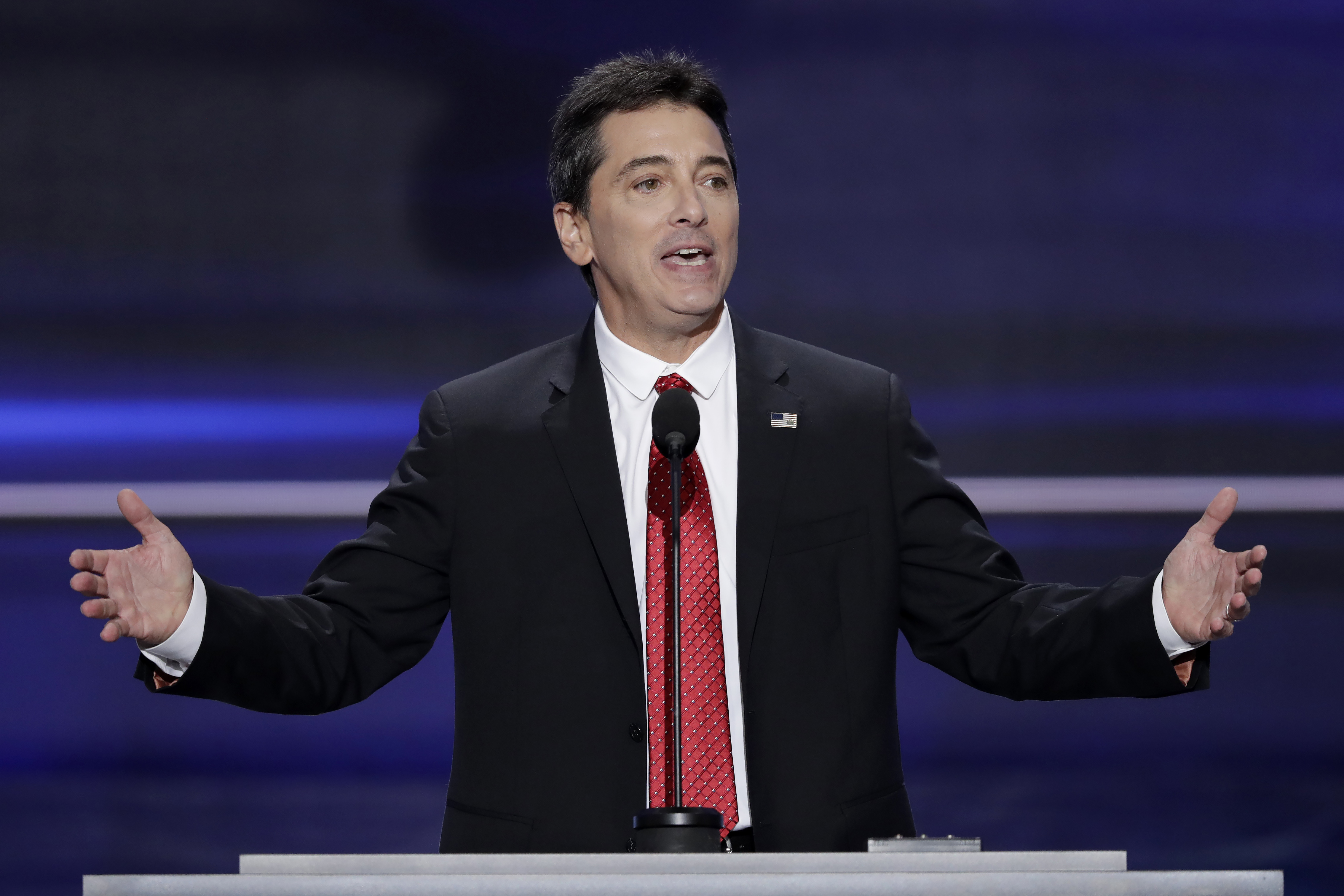 Scott Baio speaks at the Republican National Convention in Cleveland on July 18, 2016 (J. Scott Applewhite—AP)