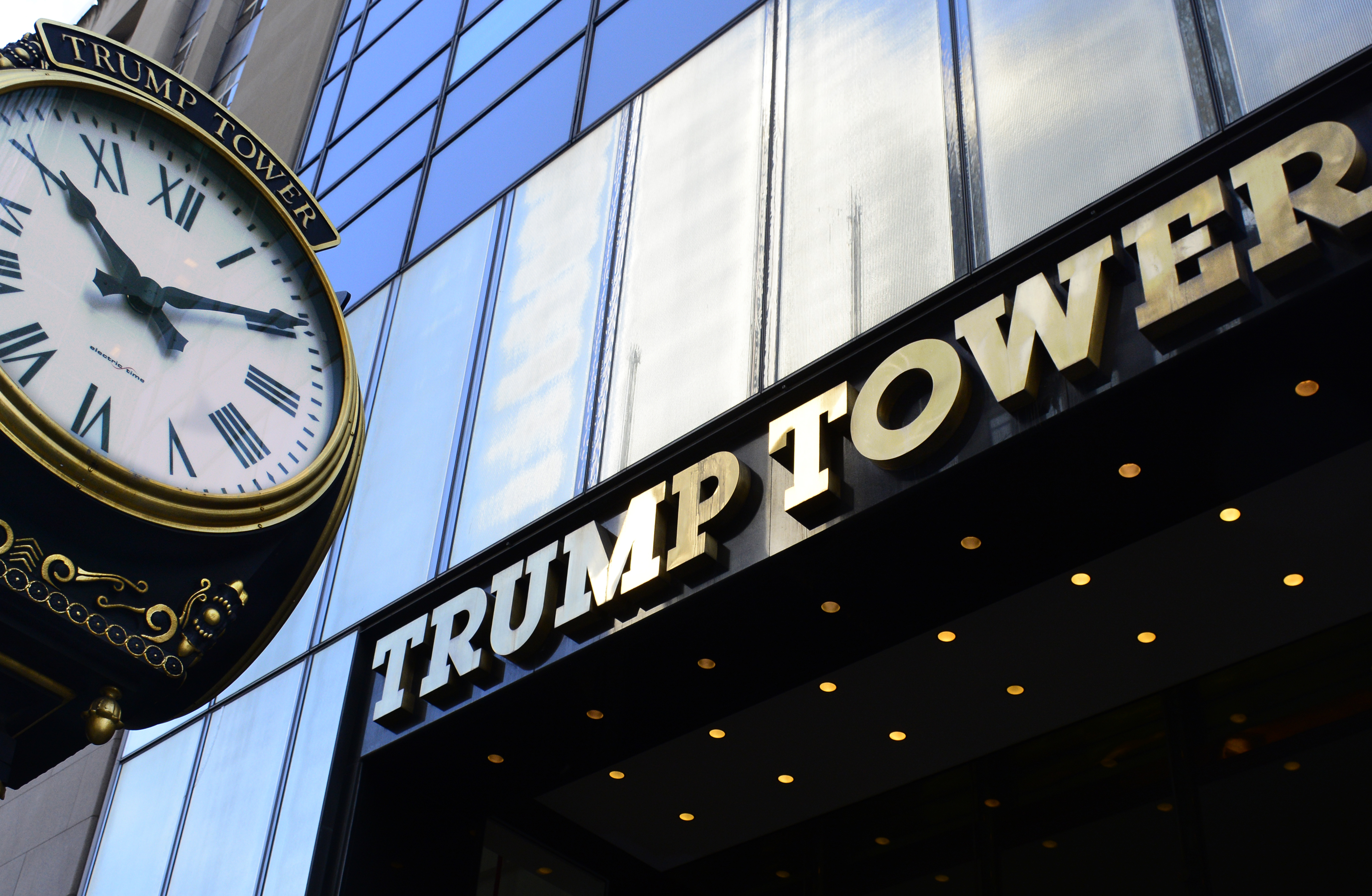 The public Fifth Avenue entrance to Trump Tower on Fifth Avenue in Midtown Manhattan, New York, New York. (Robert Alexander&mdash;Getty Images)