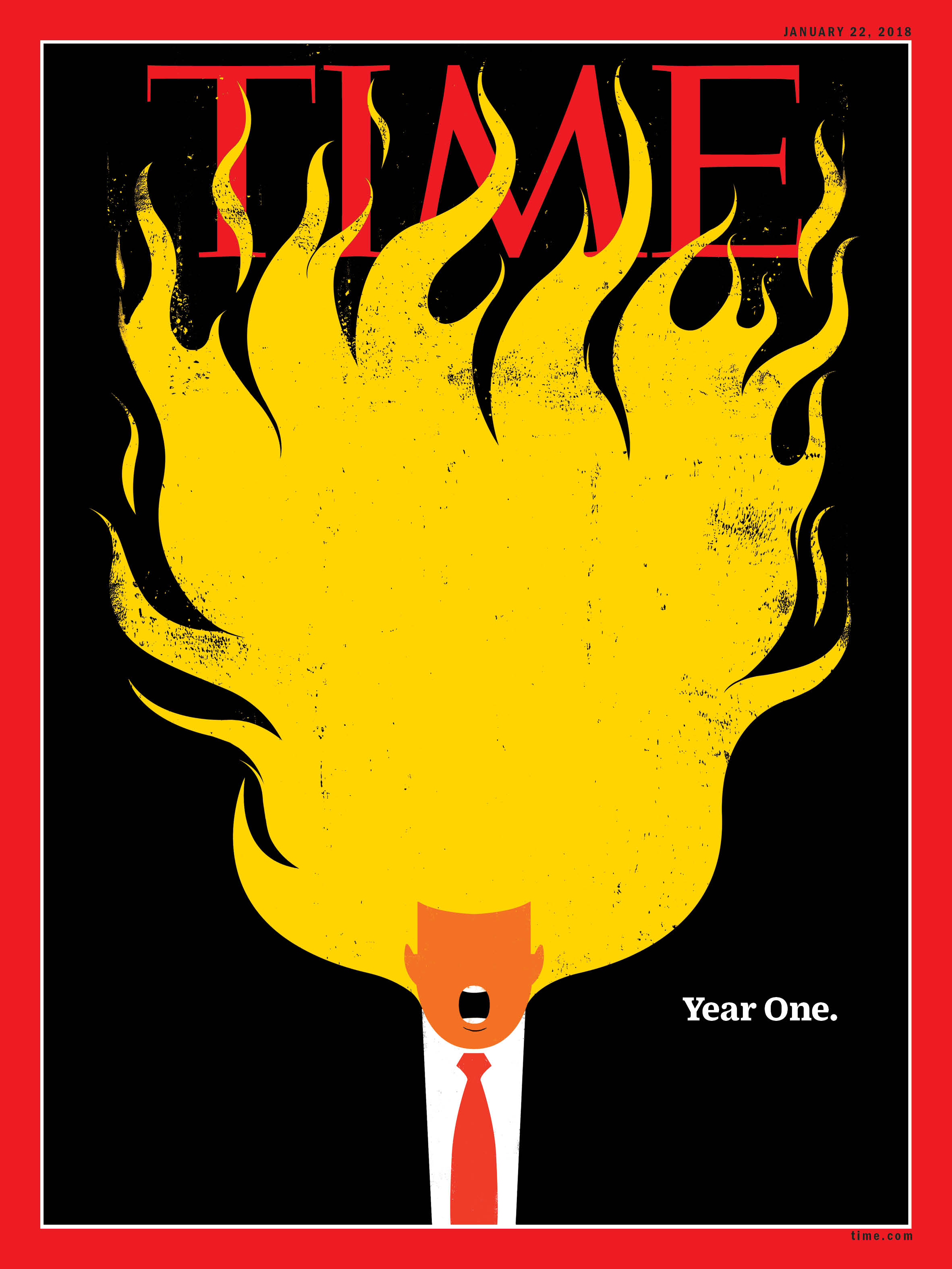 Trump Year One Time Magazine cover