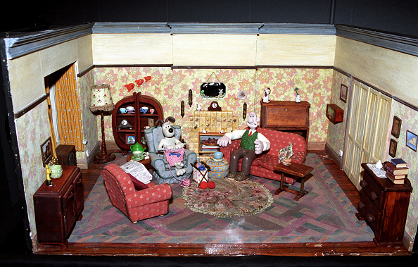 One of the Wallace and Gromit model sets used by Aardman Animation. (Photo by Barry Batchelor - PA Images/PA Images via Getty Images) (Barry Batchelor - PA Images—PA Images via Getty Images)