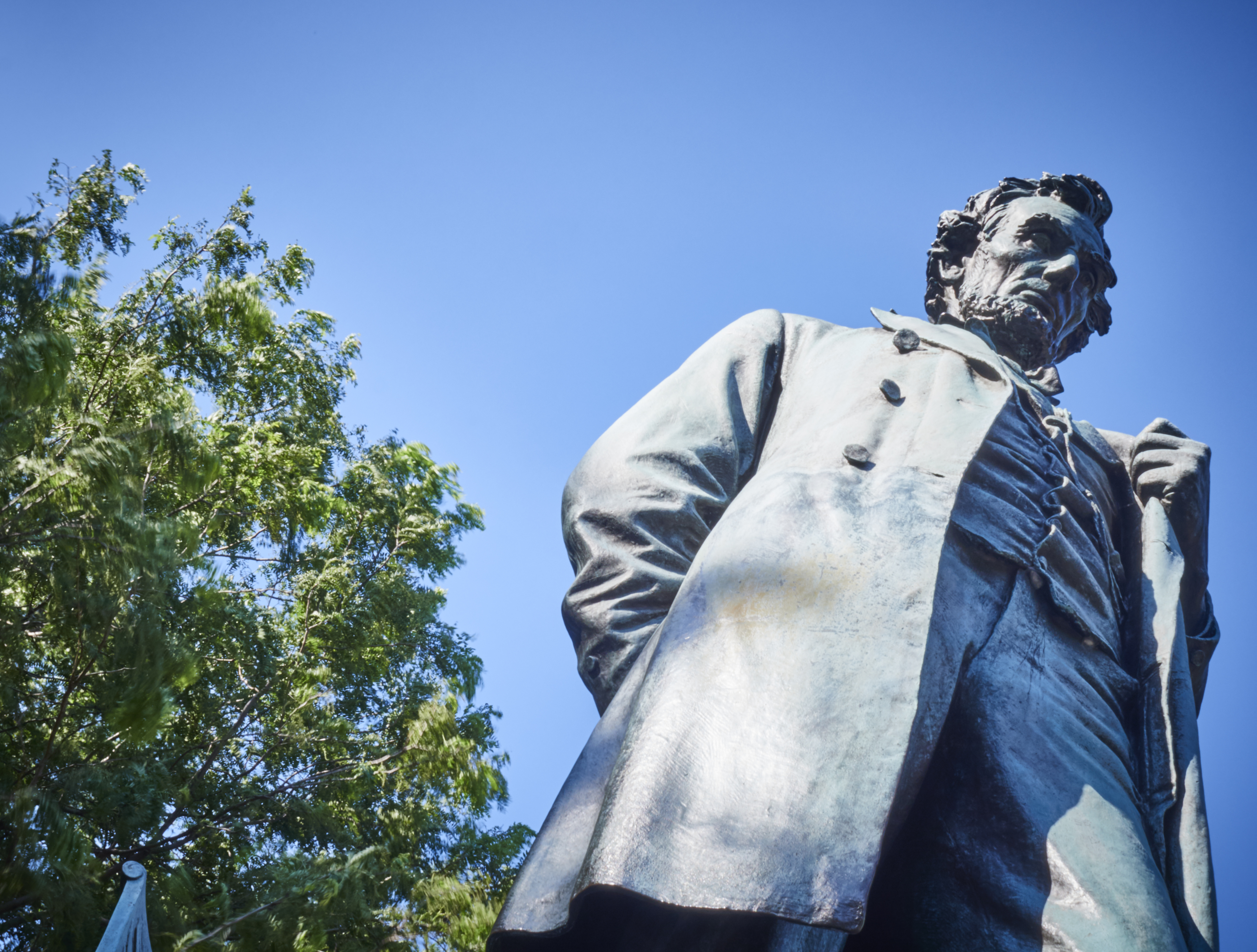 USA, Illinois, Chicago, Lincoln Park, Statue of Abraham Lincoln