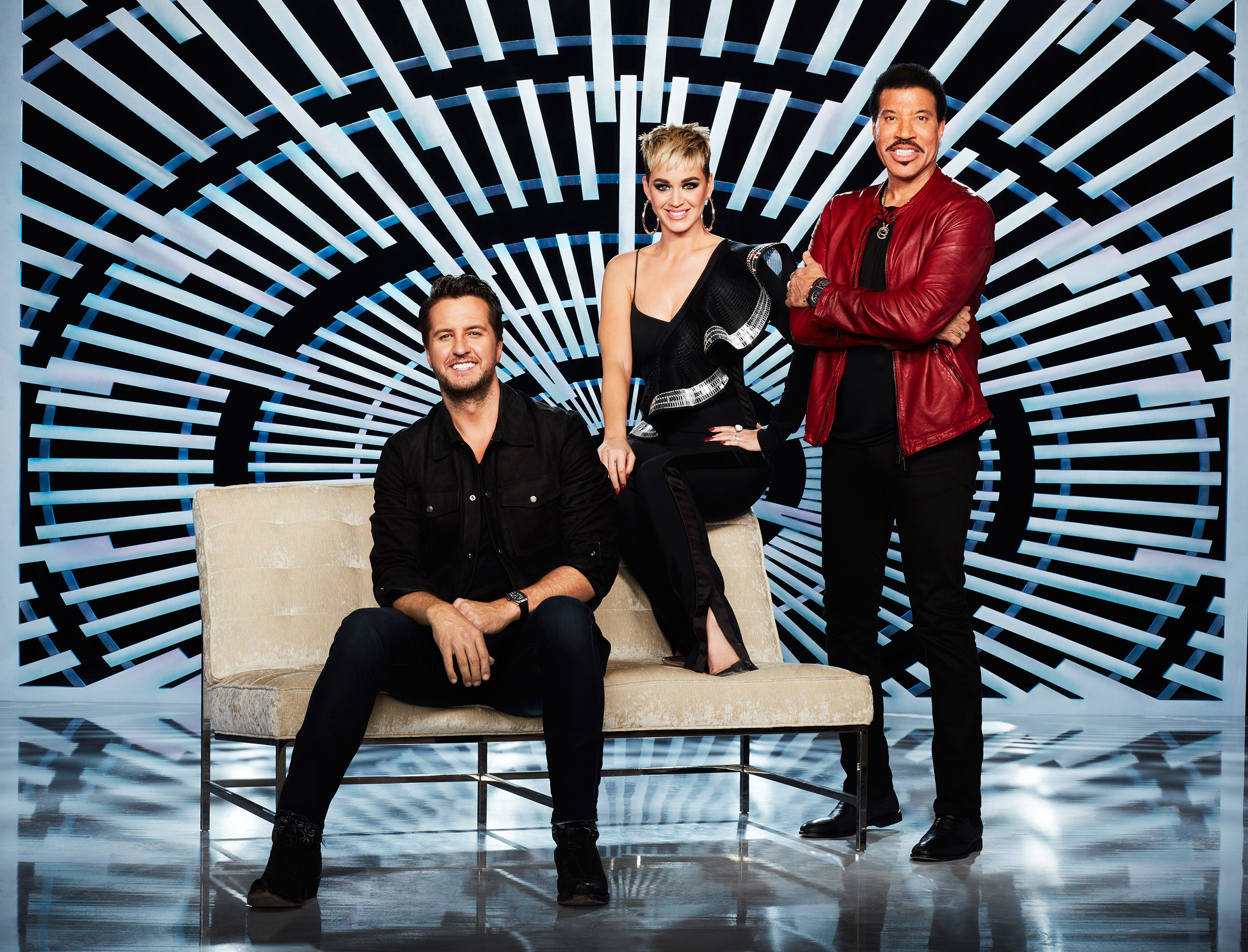 Luke Bryan, Katy Perry and Lionel Richie will counsel aspiring singers when American Idol returns on March 11 on ABC. (Craig Sjodin—ABC)