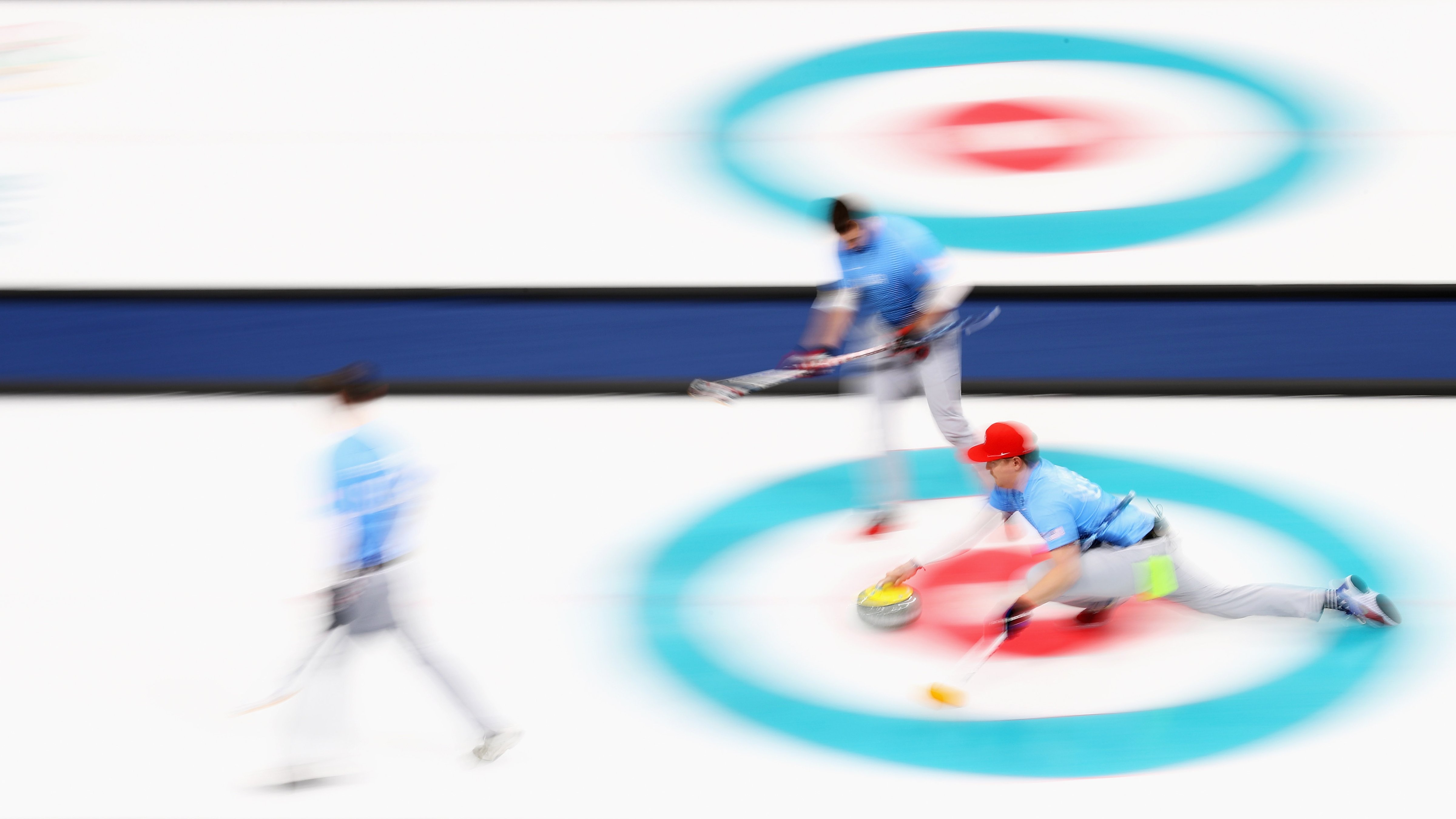 Team USA will go on to play Sweden for the curling gold medal after beating Canada. (Dean Mouhtaropoulos—Getty Images)