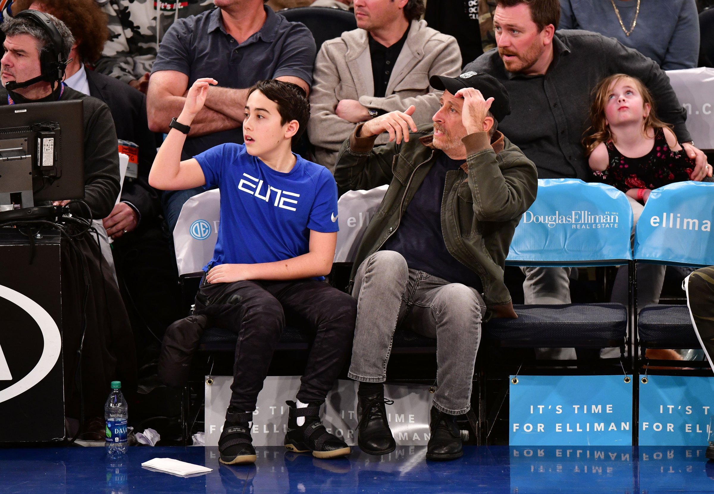 Celebrities Attend The New York Knicks Vs New Orleans Pelicans Game