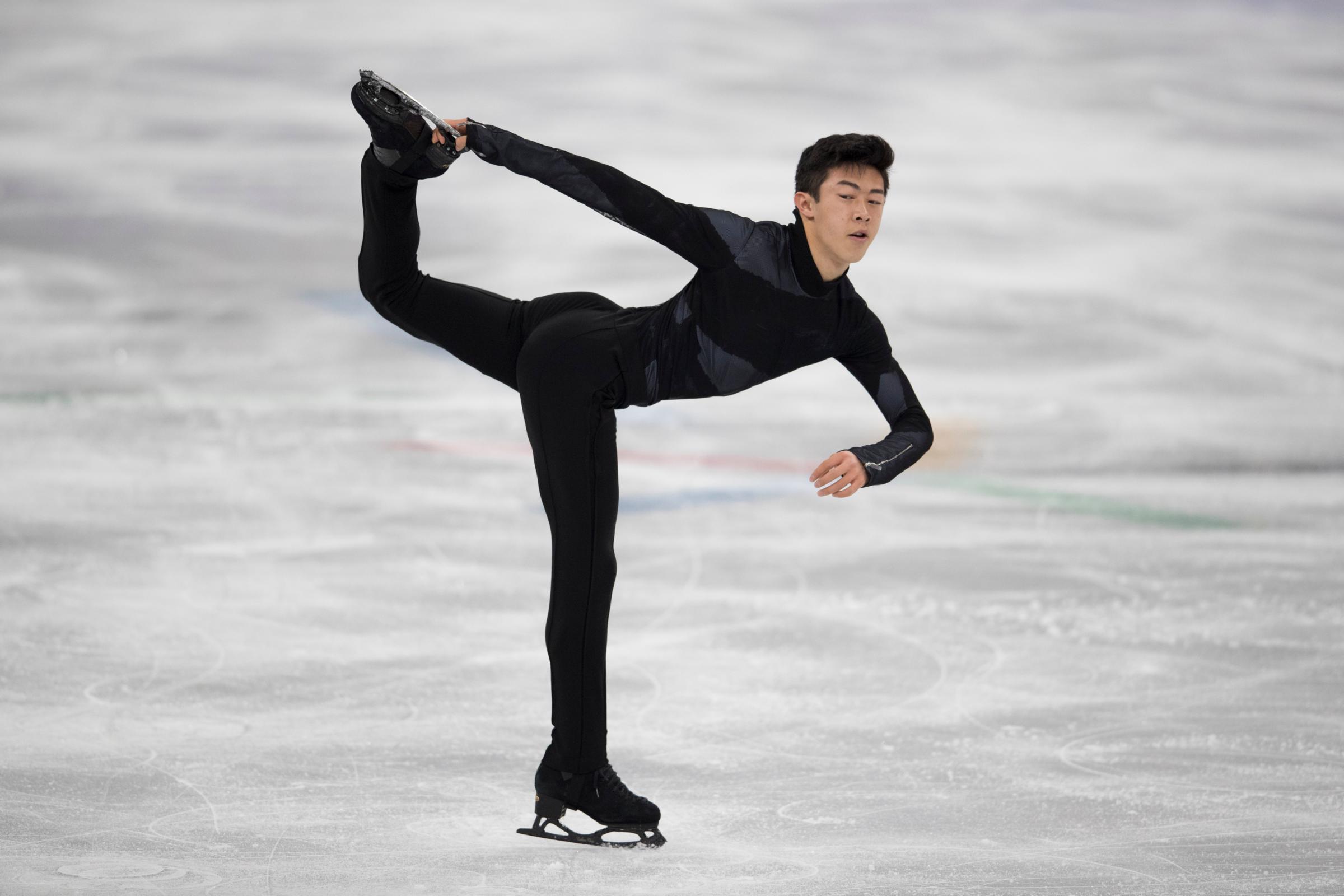 Nathan Chen of the United States competes in the Figure Skating Team Event Men's Single Skating Short Program during the PyeongChang 2018 Winter Olympic Games on Feb. 9, 2018 in Gangneung, South Korea.