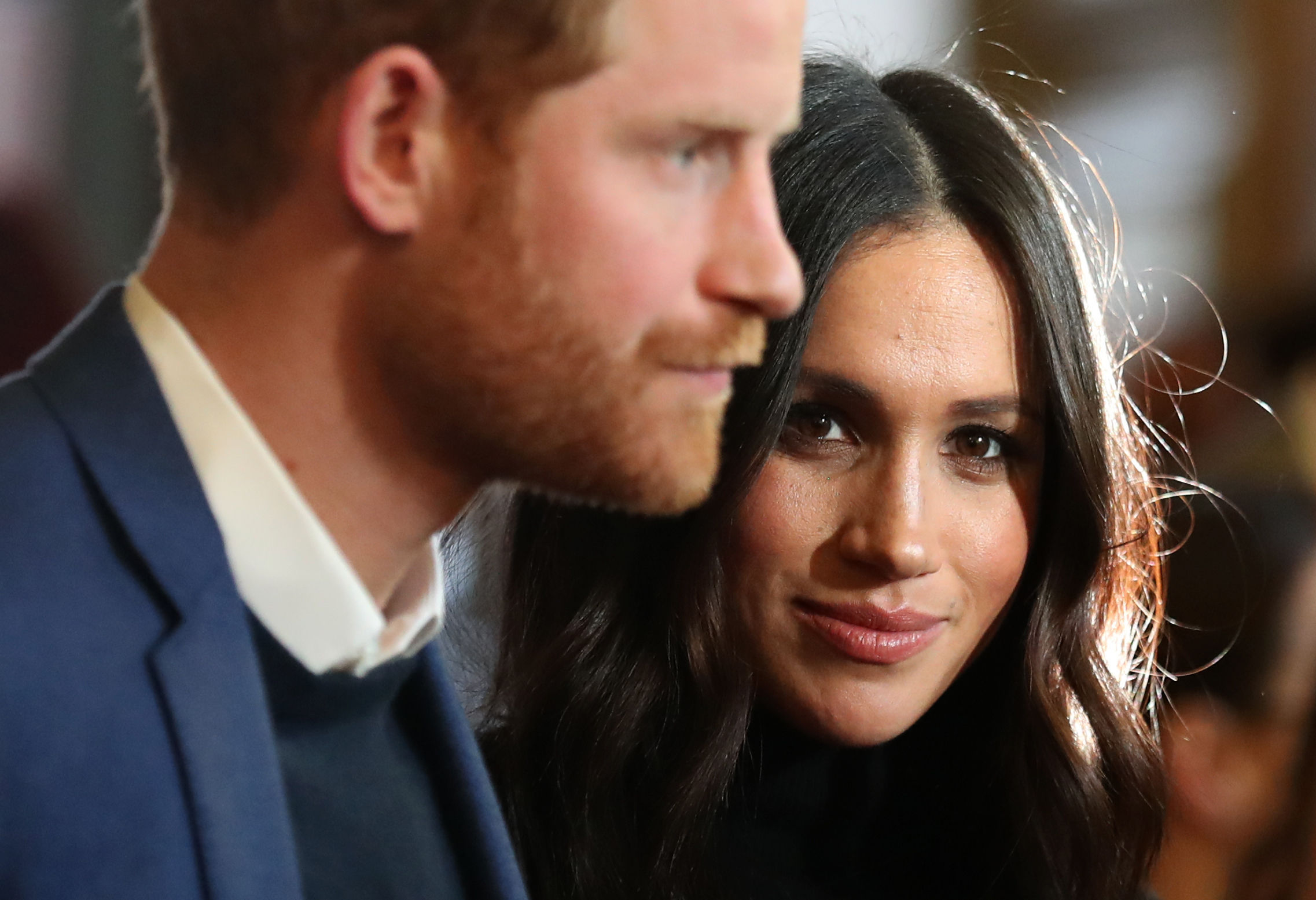 Prince Harry and Meghan Markle attend a reception for young people at the Palace of Holyroodhouse on February 13, 2018 in Edinburgh, Scotland. (WPA Pool—Getty Images)
