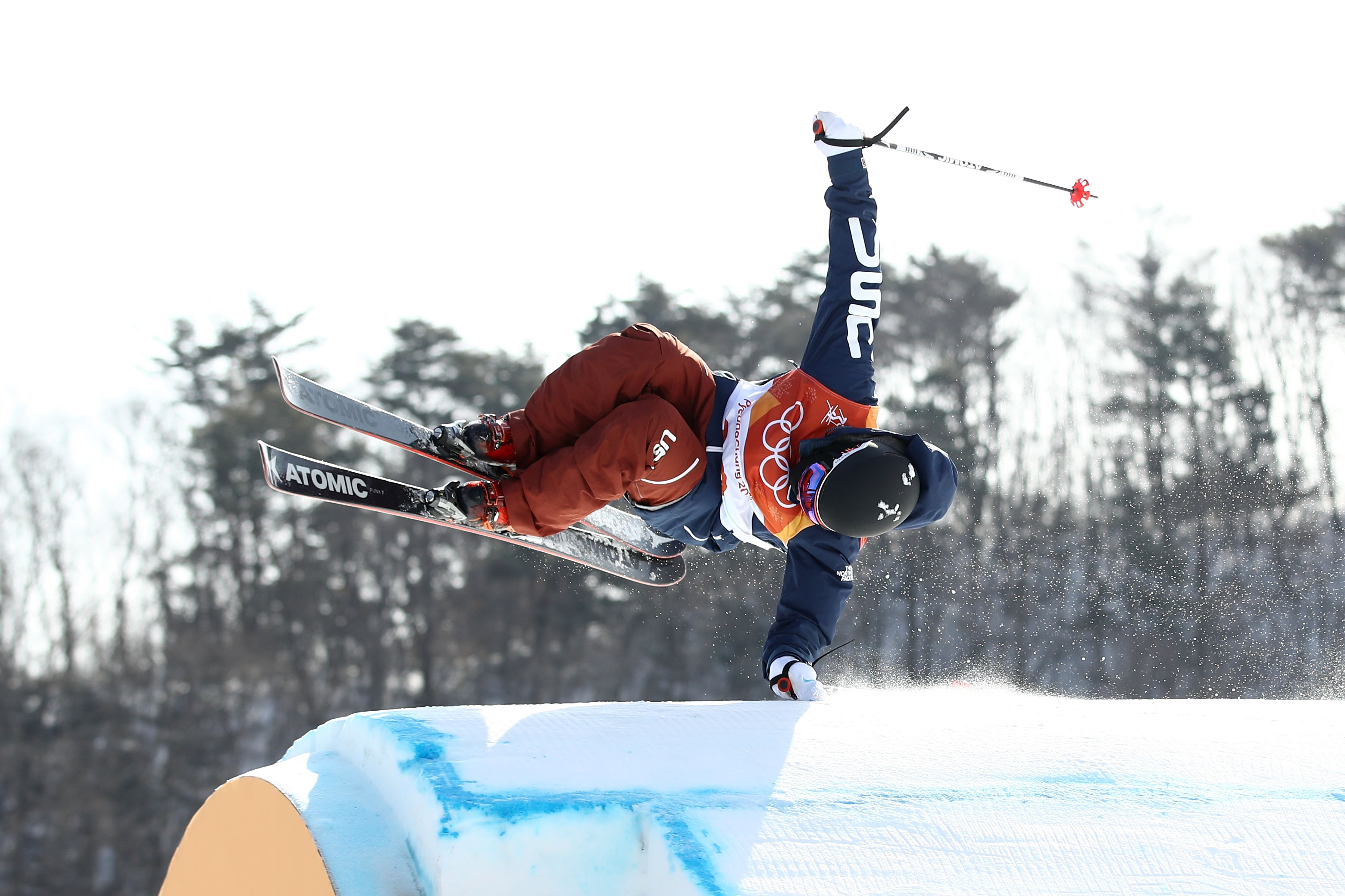 Gus Kenworthy of the United States competes during the men's ski slopestyle qualification at the PyeongChang 2018 Winter Olympic Games at Phoenix Snow Park on Feb. 18, 2018 in Pyeongchang-gun, South Korea. (Cameron Spencer/Getty Images)
