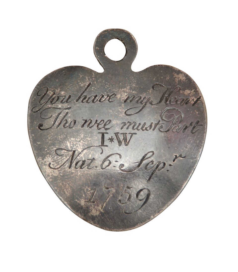 "You have my heart..." token, on display at the Foundling Museum, London. Left with a foundling child during the eighteenth century. (Thomas Coram Foundation for Children/)