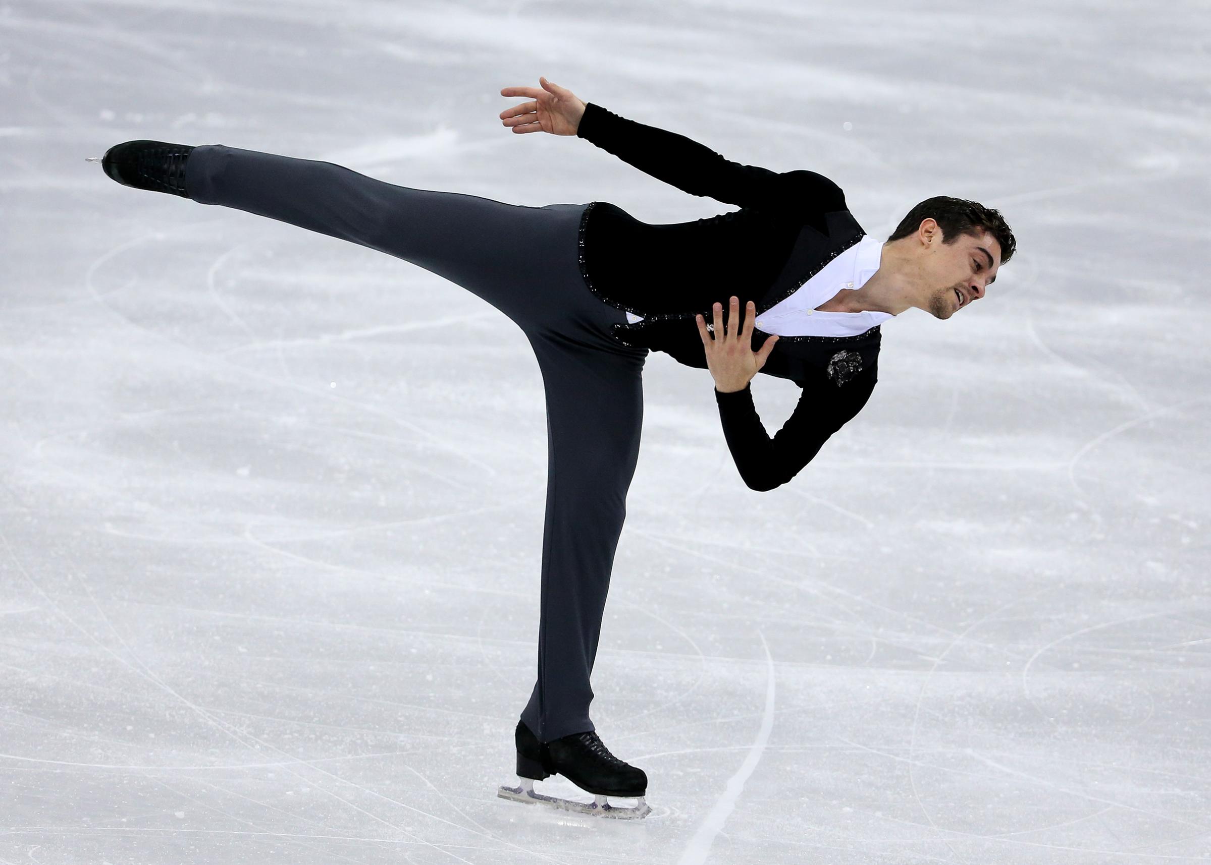 Javier Fernandez of Spain during the Figure Skating Men Short Program of the PyeongChang 2018 Winter Olympic Games at Gangneung Ice Arena on Feb. 16, 2018 in Gangneung, South Korea. - Winter Olympics Day 7