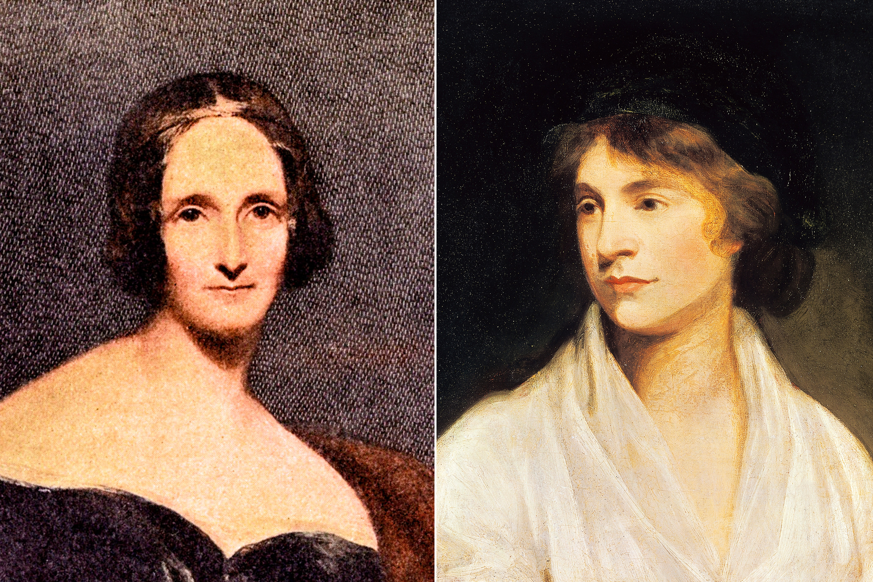 Mary Shelley, author of Frankenstein, and her mother, feminist writer Mary Wollstonecraft (R-L) (Getty Images (2))