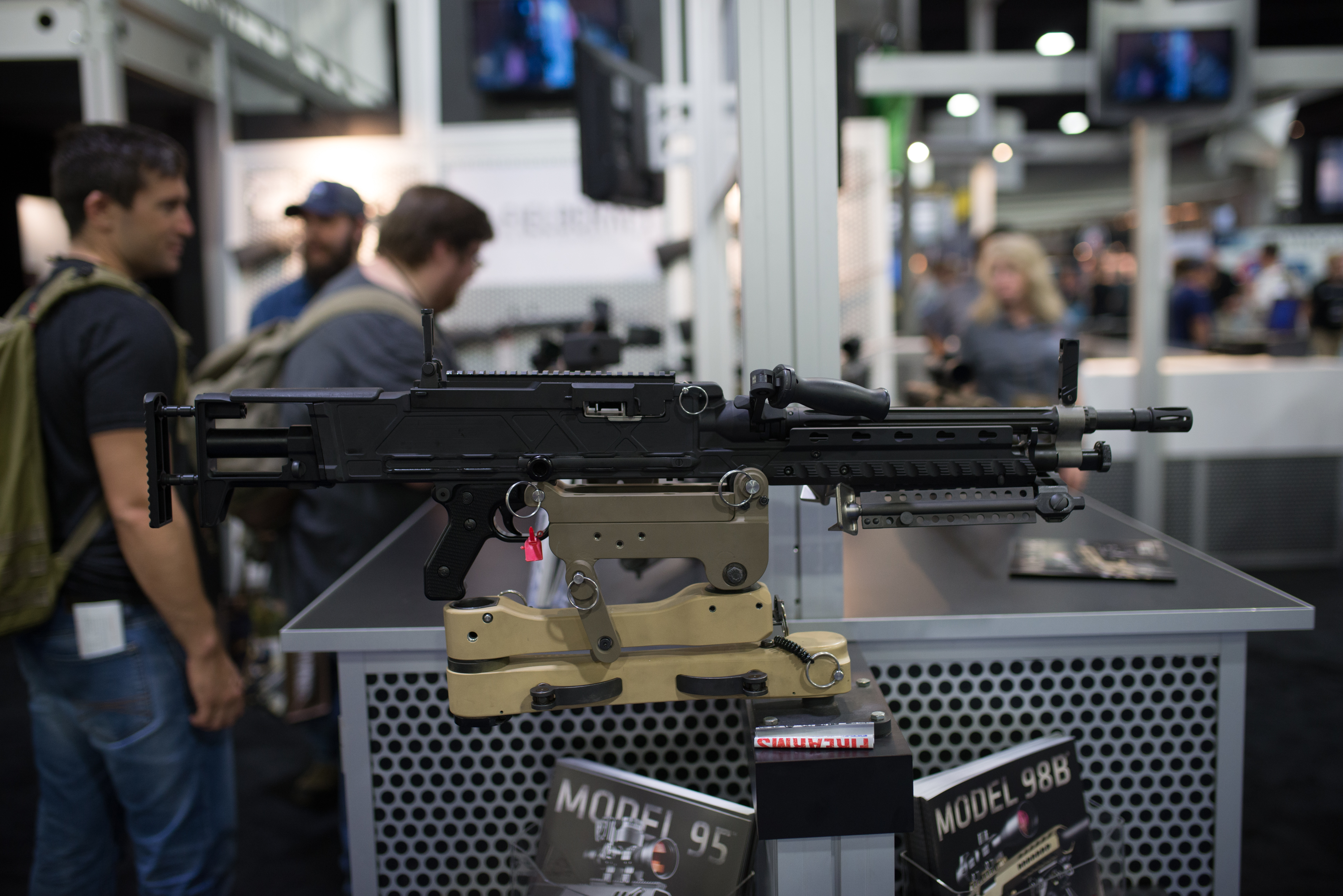 National Rifle Association members visit exhibitor booths at the 146th NRA Annual Meetings &amp; Exhibits on April 28, 2017. (NurPhoto&mdash;NurPhoto via Getty Images)