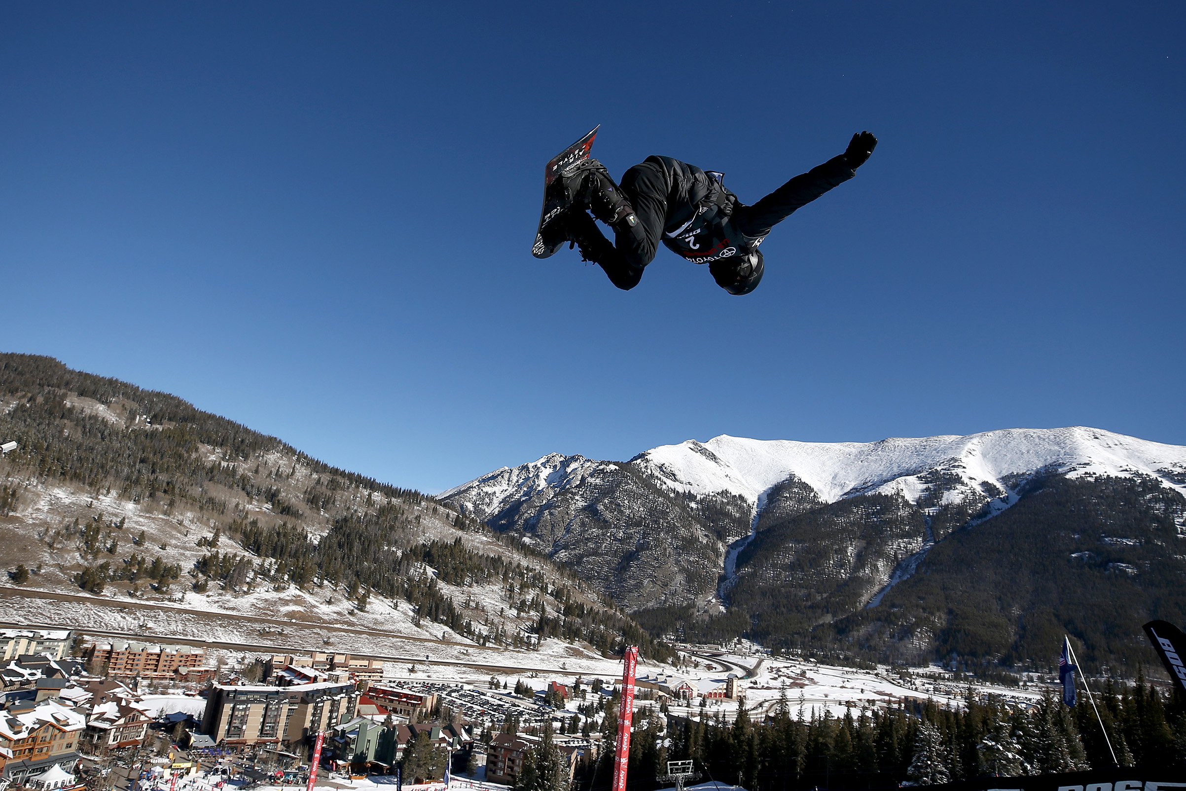 Olympic athlete Shaun White of the United States competes in the finals of the FIS Snowboard World Cup 2018 Men's Snowboard Halfpipe in Copper Mountain, Colo., on Dec. 9, 2017. Sean M. Haffey—Getty Images (Sean M. Haffey—Getty Images)
