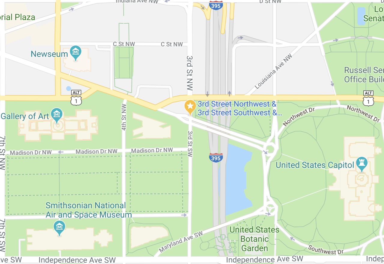 March For Our Lives starting point (Google maps)