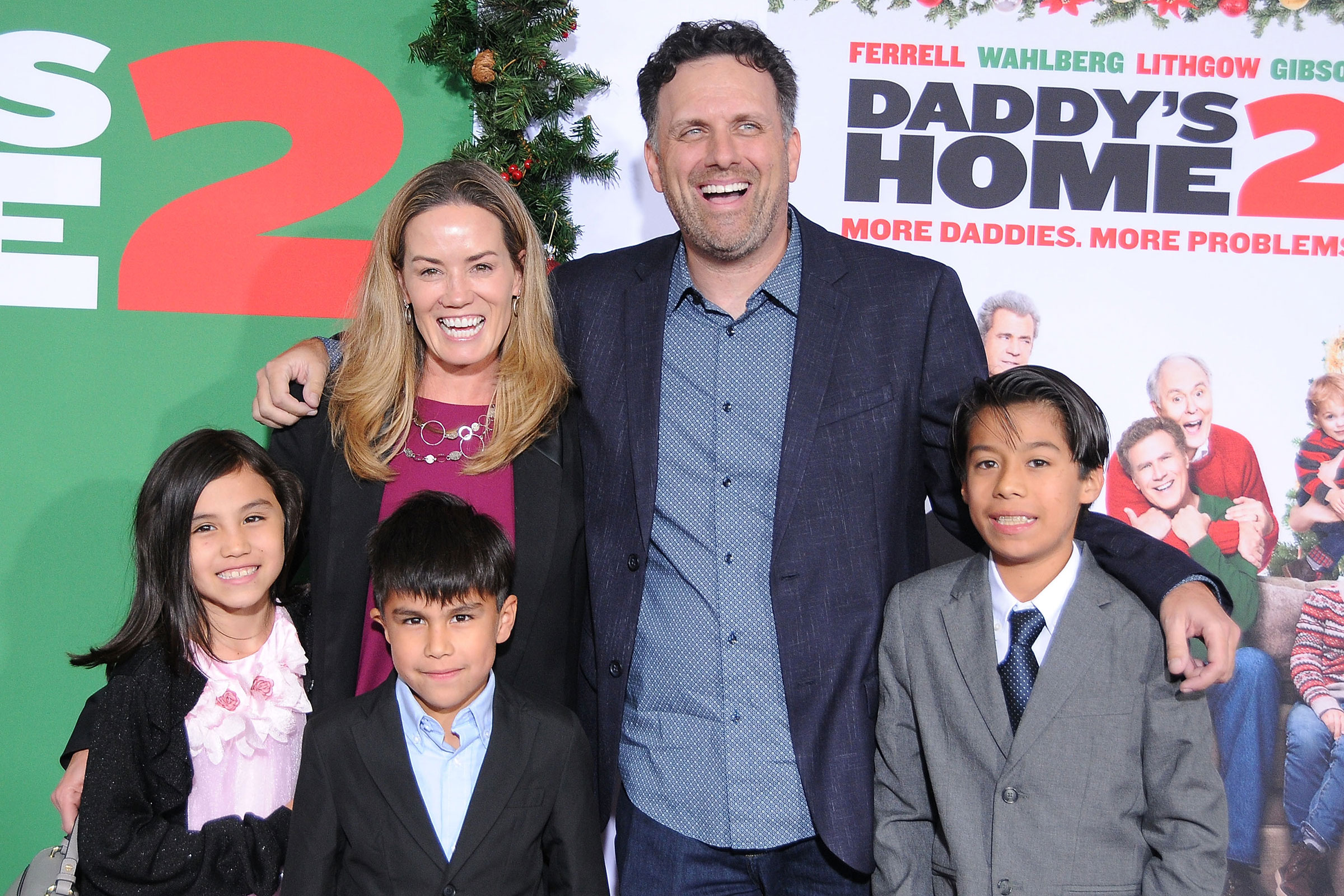 Director Sean Anders and family attend the premiere of Paramount Pictures' 'Daddy's Home 2' at Regency Village Theatre on November 5, 2017 in Westwood, California. (Barry King—Getty Images)