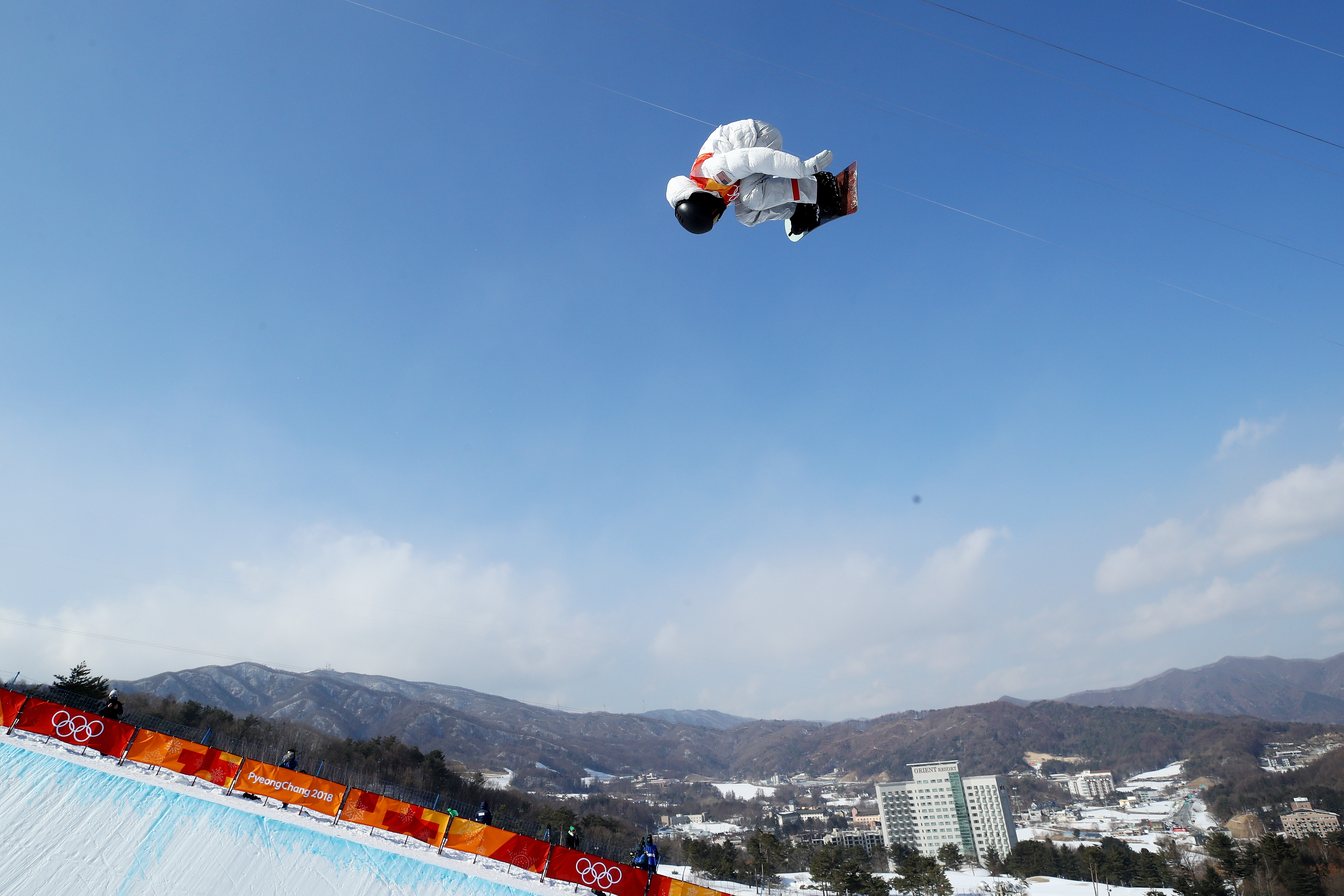 Shaun White competes during the Snowboard Men's Halfpipe Qualification on day four of the PyeongChang 2018 Winter Olympic Games in South Korea. Cameron Spencer—Getty Images (Cameron Spencer—Getty Images)