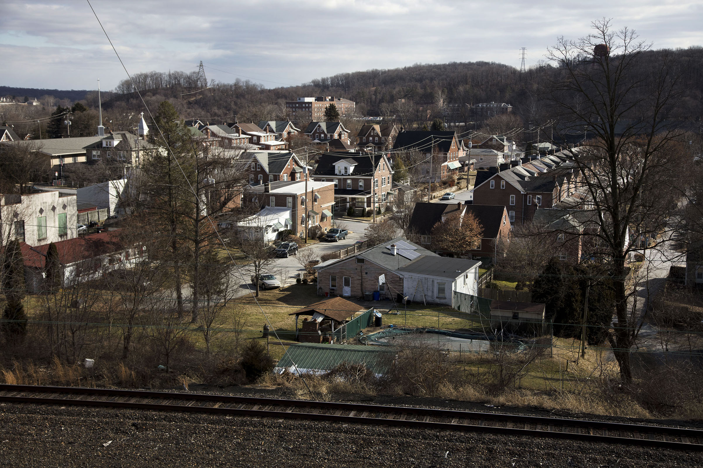 Coatesville was once known as “Pittsburgh East” for its steel production. Today the local steelworkers’ union has just a few hundred workers at the town’s plant (Jeffrey Stockbridge for TIME)