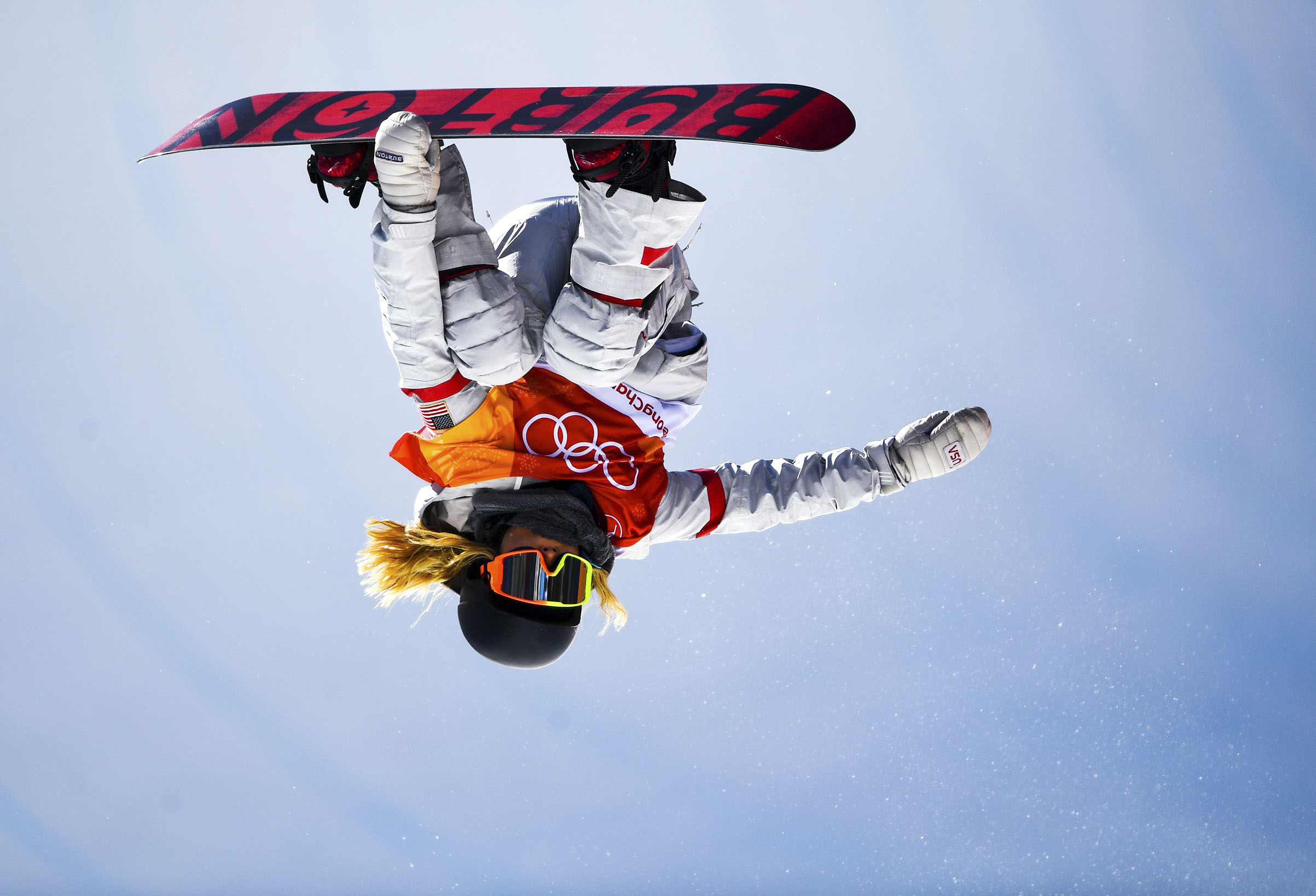 American Chloe Kim soars to her halfpipe snowboard gold on Feb. 13 (Ramsey Cardy—Sportsfile/Getty Images)