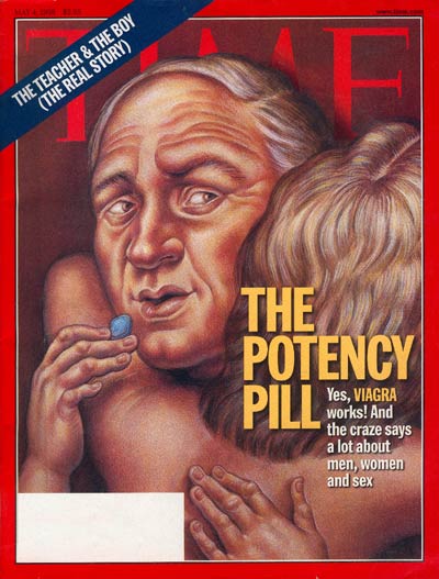 The May 4, 1998, TIME cover came out shortly after the FDA approved the use of Viagra to treat ED. (Anita Kunz)