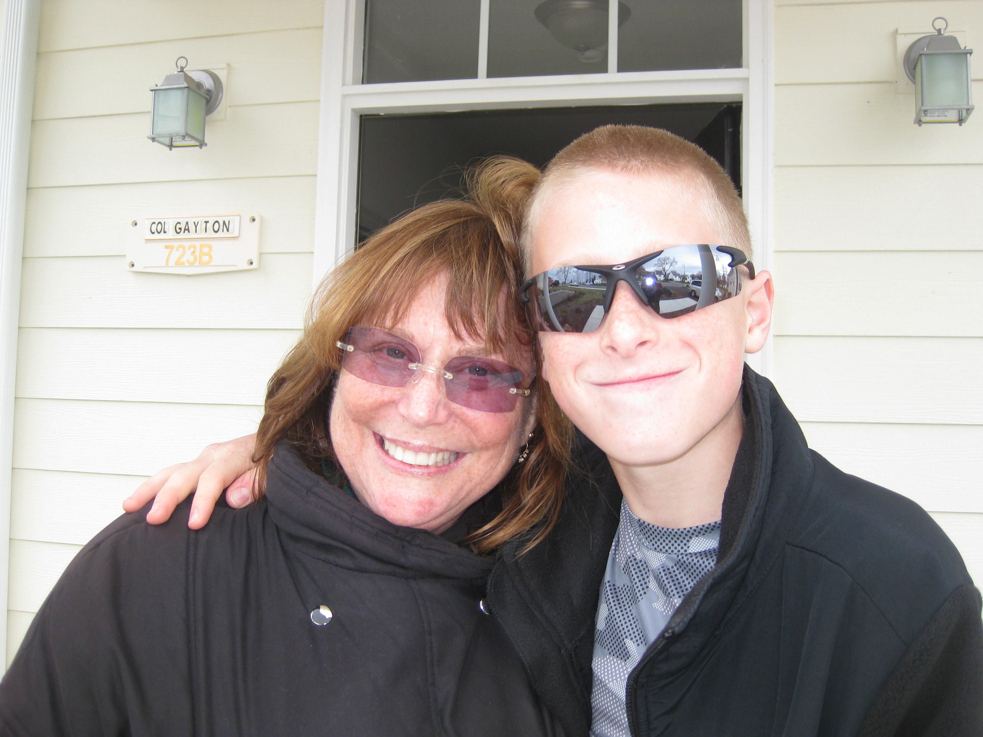 Judy Rogg (l) and her son Erik on March 31, 2010 (Photo courtesy Judy Rogg)
