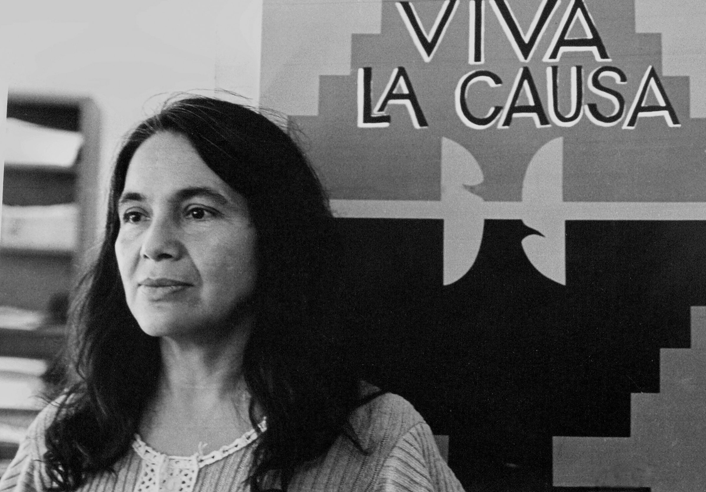 Dolores Huerta And Huelga Flag