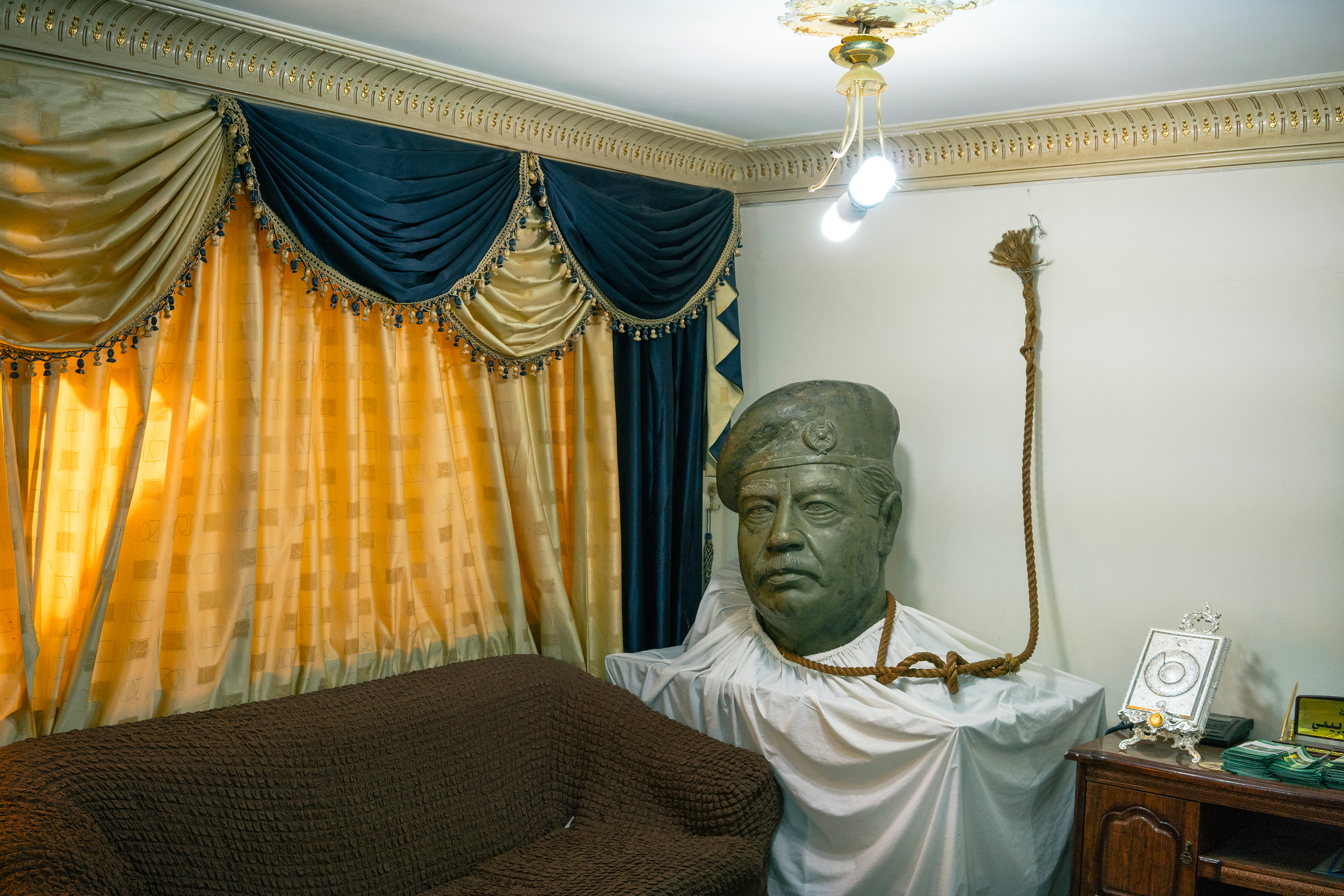 The rope said to have been used to execute former Iraqi President
                      Saddam Hussein is in the Baghdad home of Mowaffak al-Rubaie, who
                      witnessed the hanging. (Emanuele Satolli for TIME)