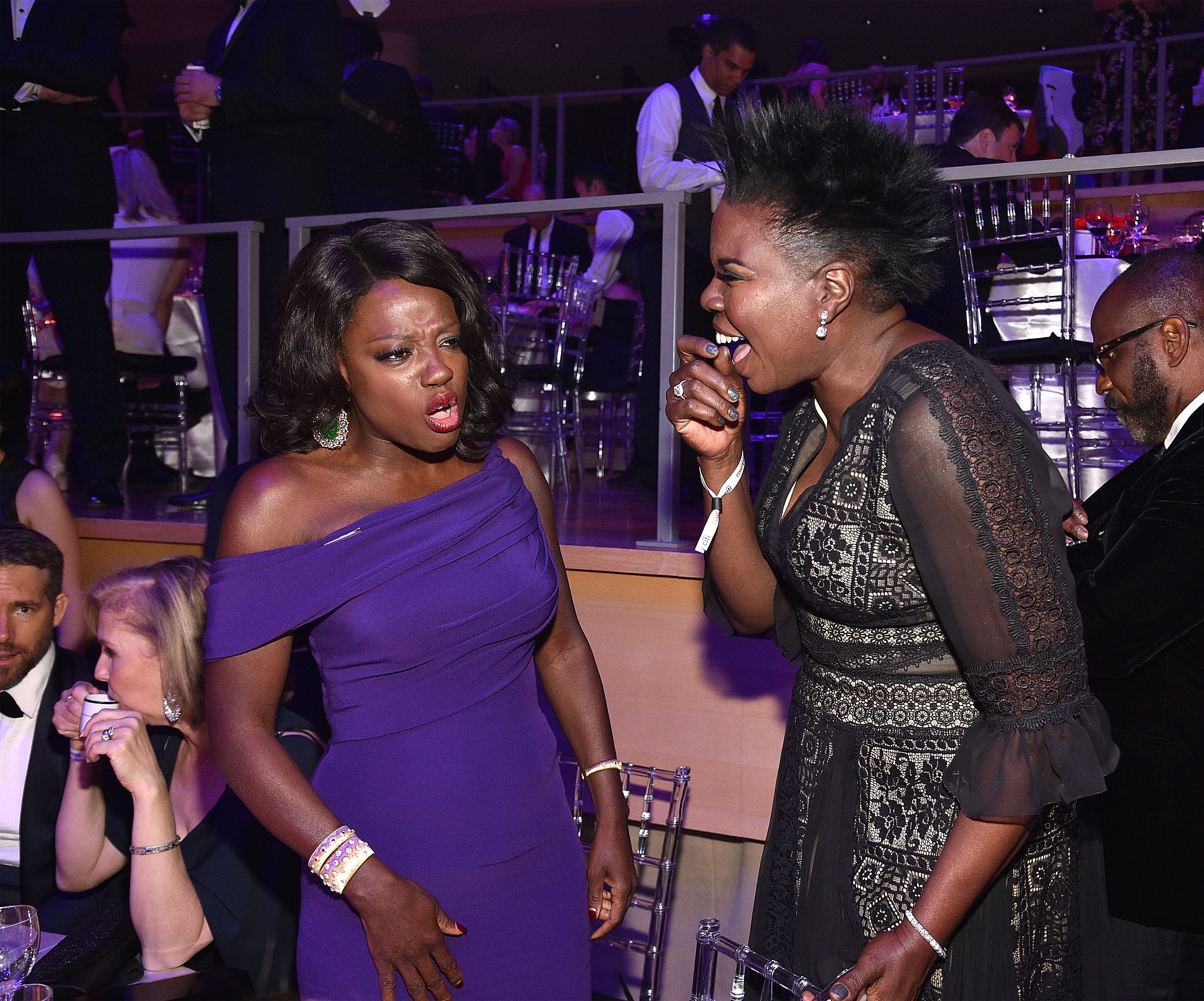 NEW YORK, NY - APRIL 25:  Viola Davis and Leslie Jones attend 2017 Time 100 Gala at Jazz at Lincoln Center on April 25, 2017 in New York City.  (Photo by Kevin Mazur/Getty Images for TIME) (Kevin Mazur—Getty Images for TIME)