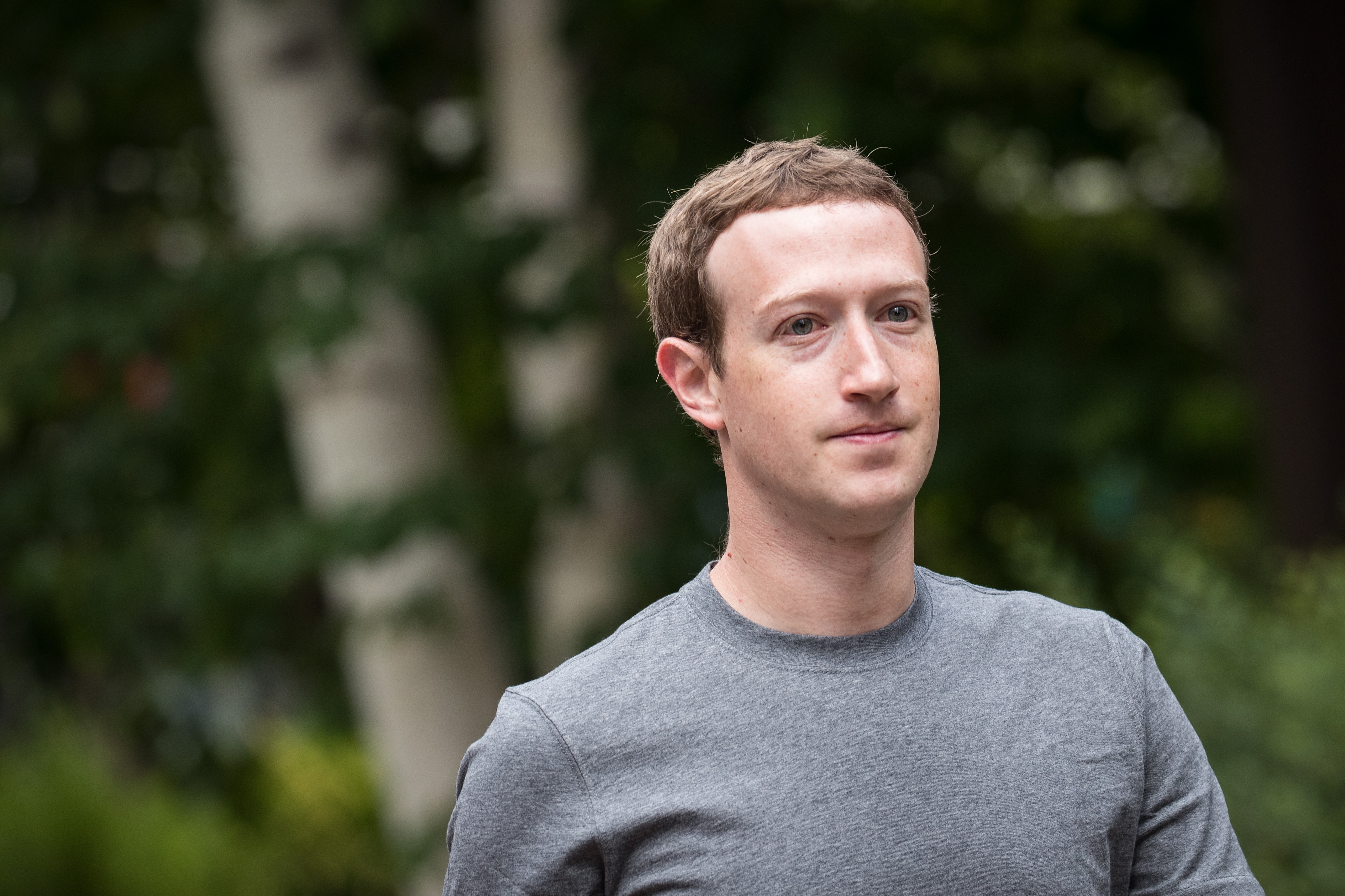 Mark Zuckerberg, chief executive officer and founder of Facebook on July 14, 2017 in Sun Valley, Idaho. (Drew Angerer—Getty Images)