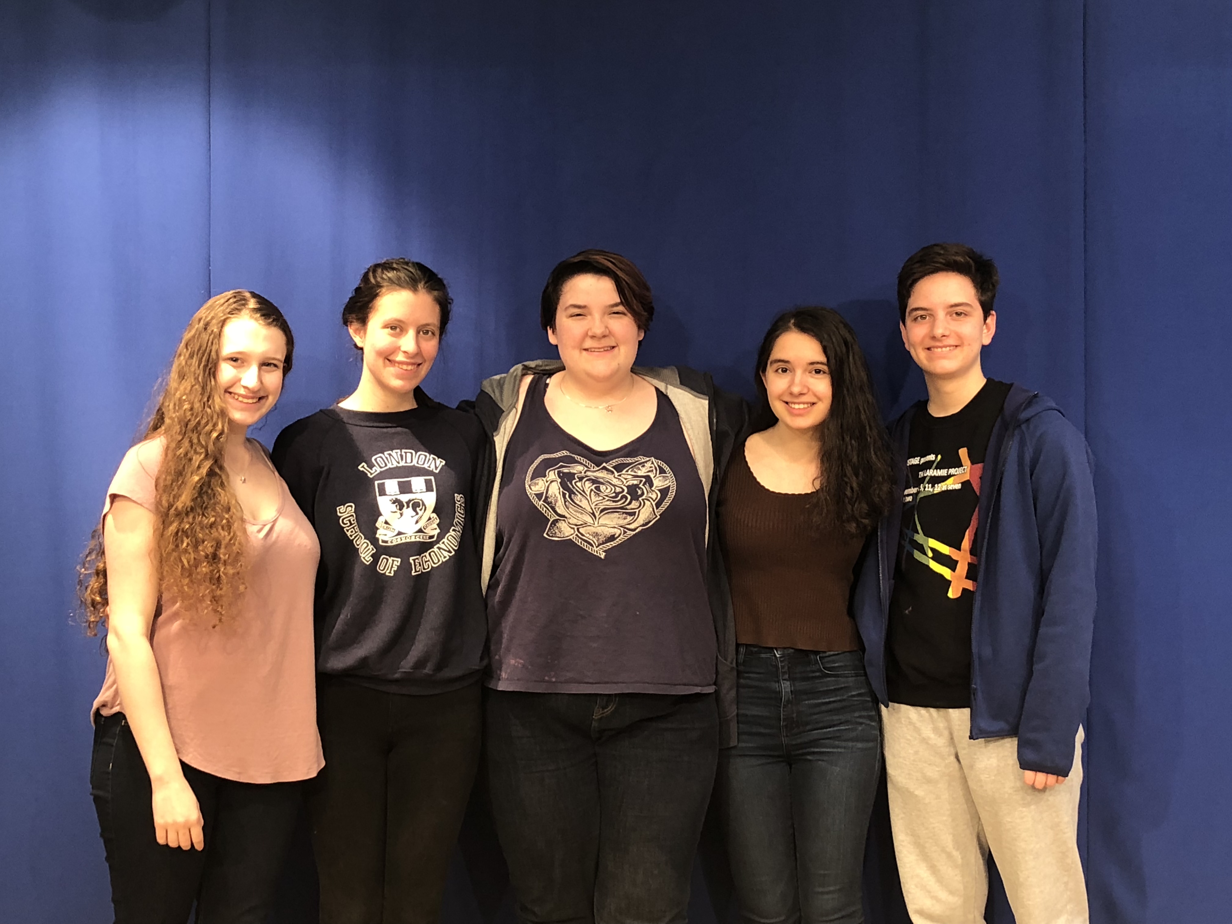 These young activists have organized a home-sharing network in Maryland to help their out-of-town peers find places to stay during the March For Our Lives demonstration in Washington, D.C. on March 24, 2018. From left to right: Michaela Hoenig, Kate Lebrun, Mai Canning, Gabrielle Zwi and Emiliano Calvo Alcaniz (Photo courtesy Emiliano Calvo Alcaniz)