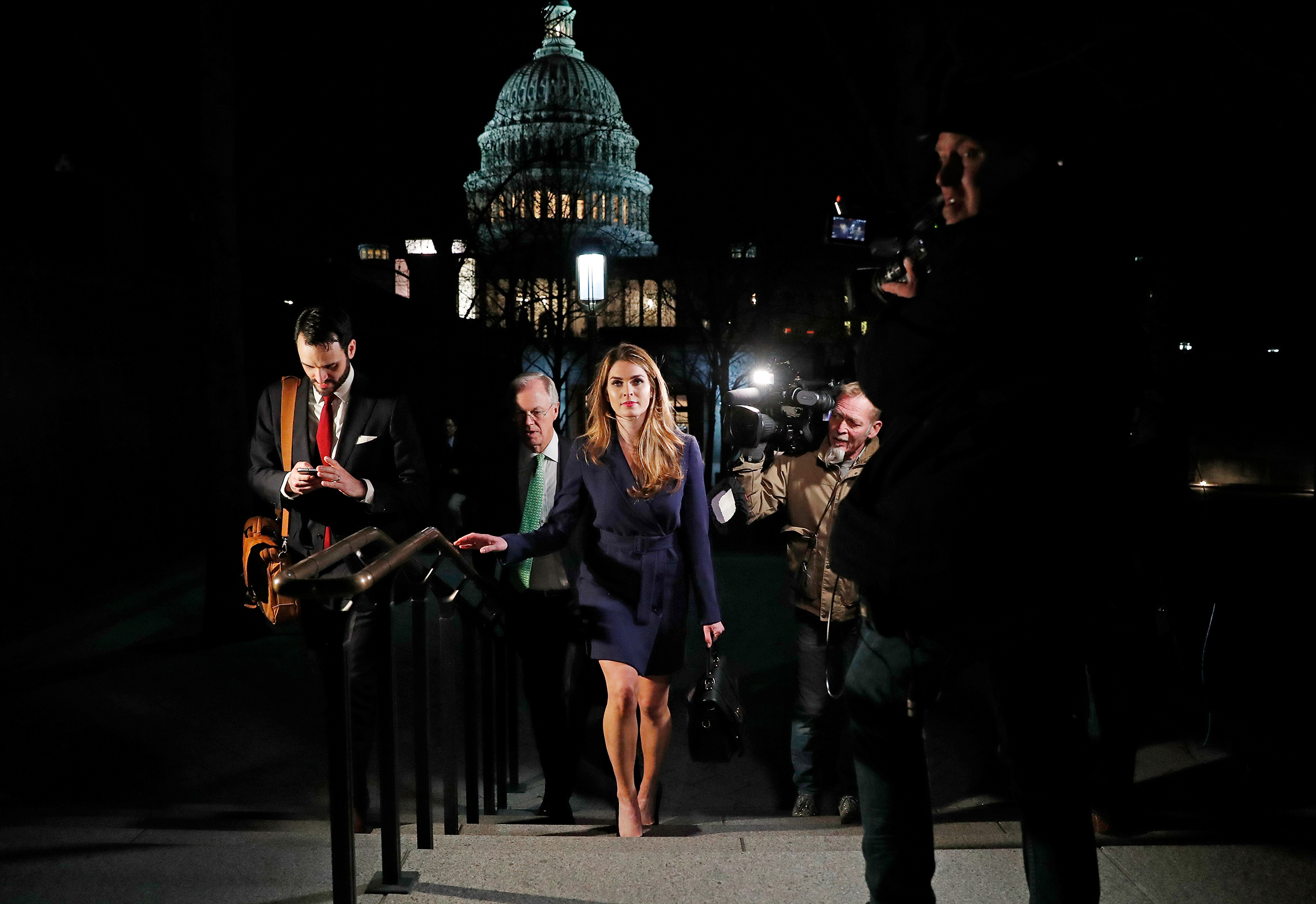 White House Communications Director Hope Hicks leaves the U.S. Capitol in Washington on Feb. 27, 2018. (Leah Millis—Reuters)