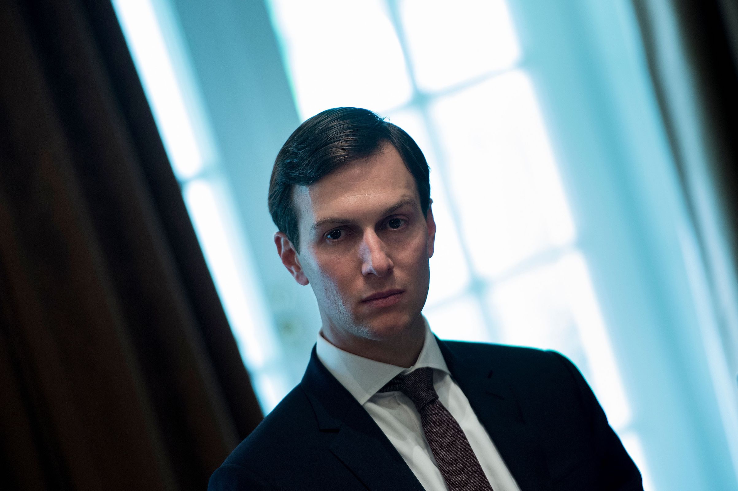 Senior Advisor Jared Kushner waits for a meeting with Prime Minister of Malaysia Najib Razak, U.S. President Donald Trump and others in the Cabinet Room of the White House Sept. 12, 2017 in Washington, D/C. / AFP PHOTO / Brendan Smialowski        (Photo credit should read BRENDAN SMIALOWSKI/AFP/Getty Images) (Brendan Smialowski&mdash;AFP/Getty Images)