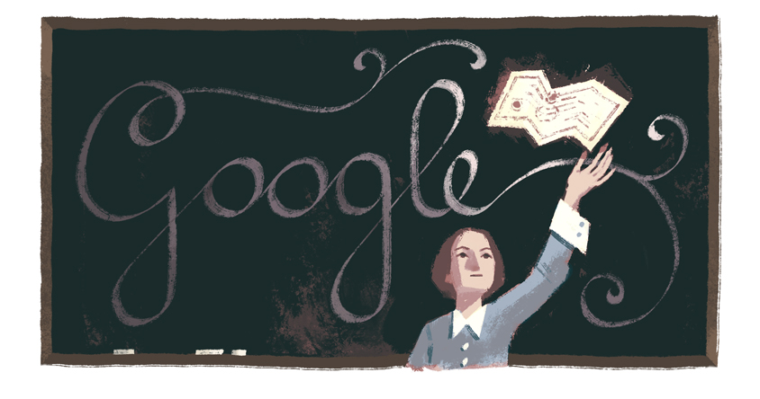 julie-victoire-daubies-194th-birthday-Google Doodle