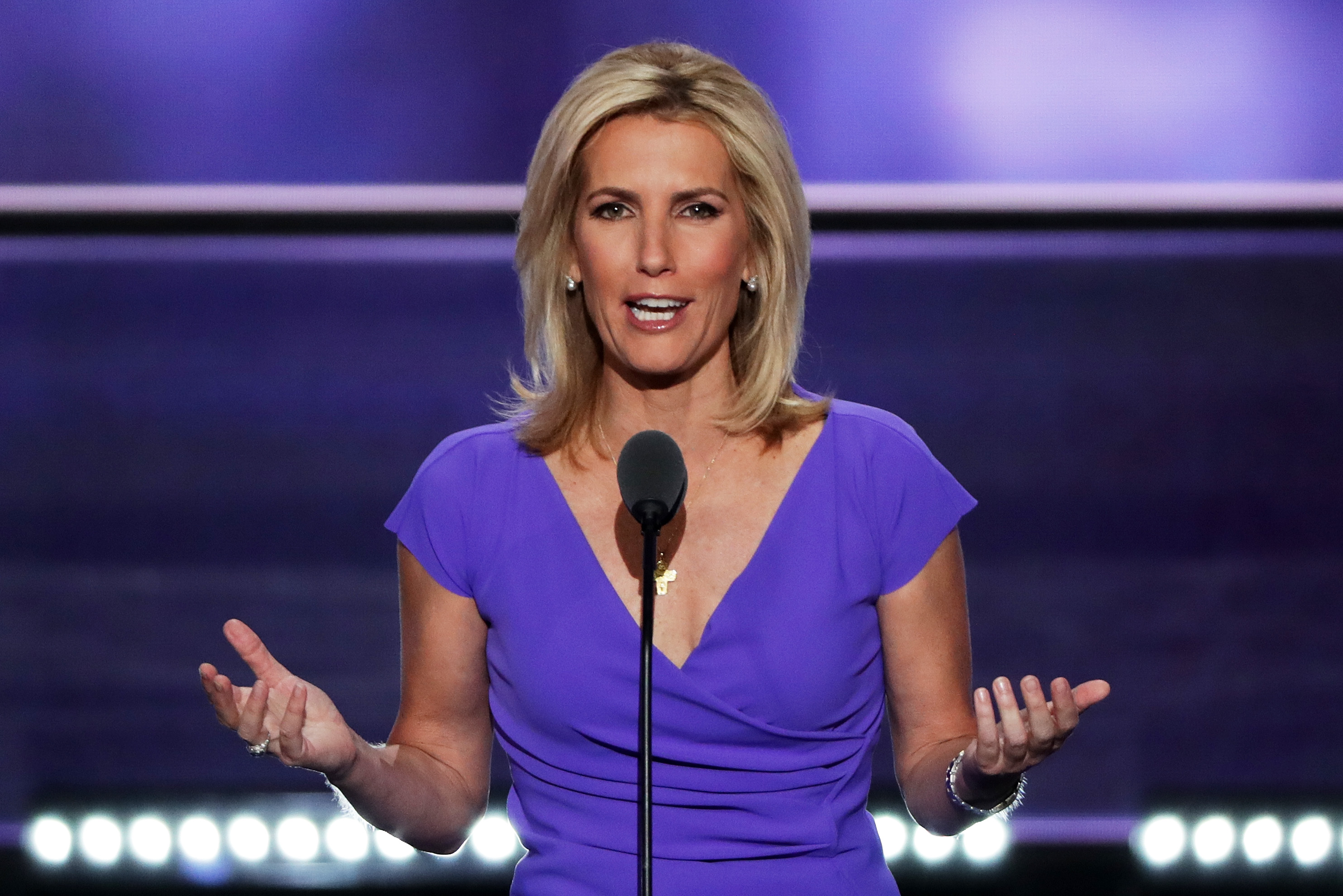 Political talk radio host Laura Ingraham delivers a speech at the Republican National Convention on July 20, 2016 in Cleveland, Ohio. (Alex Wong&mdash;Getty Images)