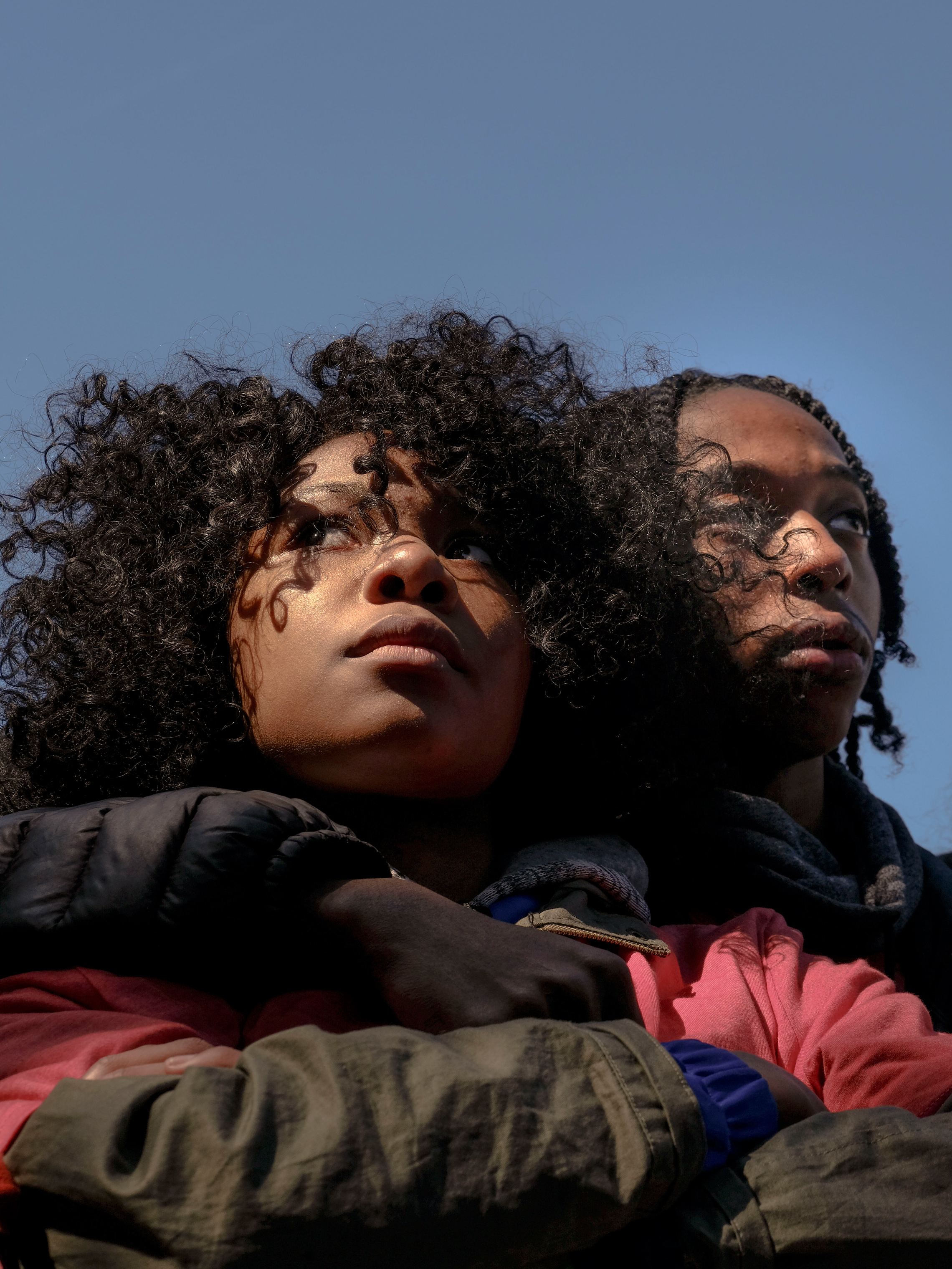 Jada Wright, 17, and Carl Payne, 18, from Eastern Senior High School in D.C. (Gabriella Demczuk for TIME)