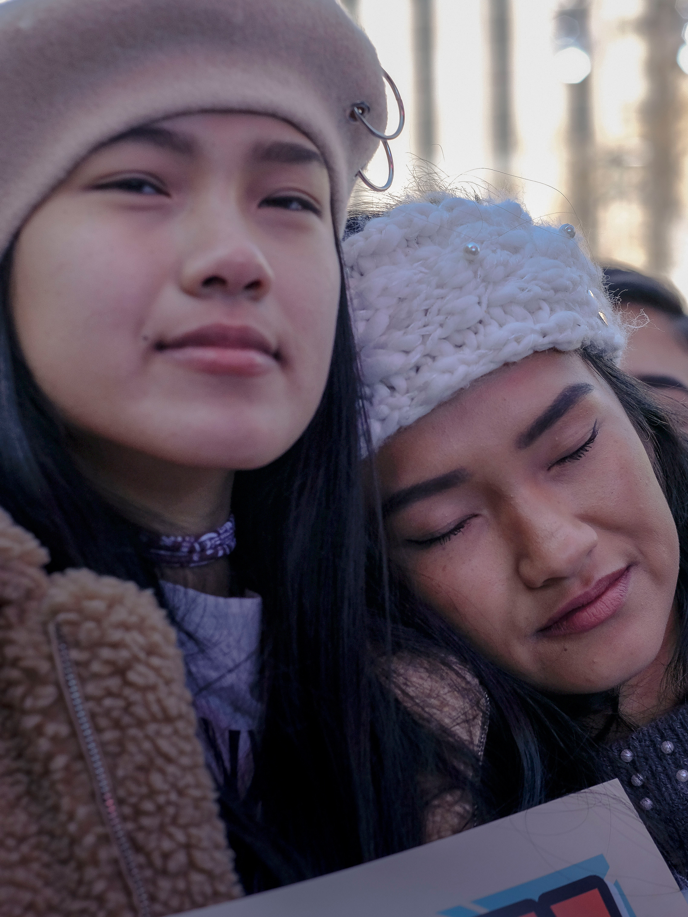 Sisters Chloe Trieu, 15, left, and Victoria Trieu, 19, both attended Marjory Stoneman Douglas High School. (Gabriella Demczuk for TIME)