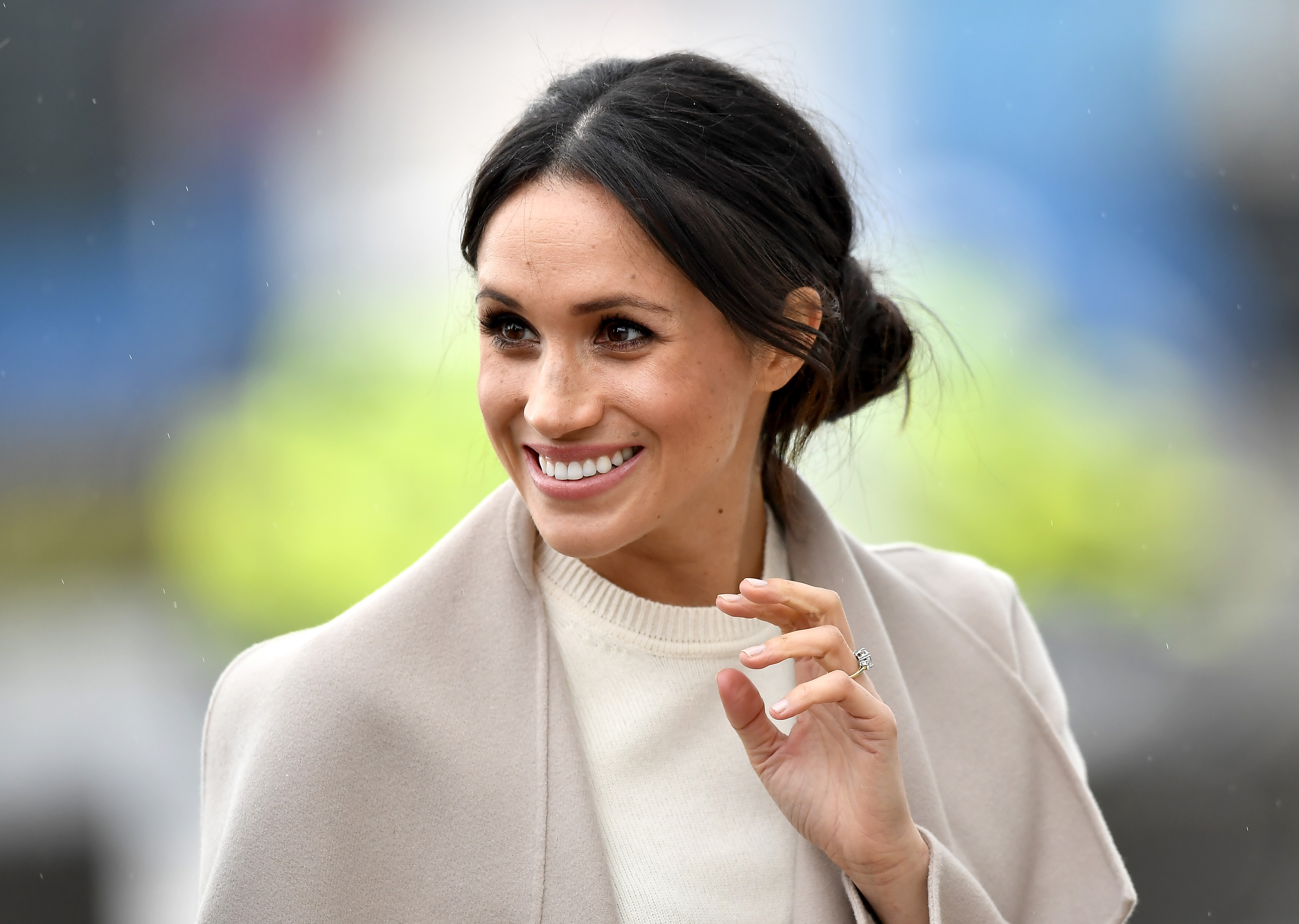BELFAST, UNITED KINGDOM - MARCH 23:  Meghan Markle is seen ahead of her visit to the iconic Titanic Belfast during her trip with Prince Harry to Northern Ireland on March 23, 2018 in Belfast, Northern Ireland, United Kingdom.  (Photo by Charles McQuillan/Getty Images) (Charles McQuillan&mdash;Getty Images)