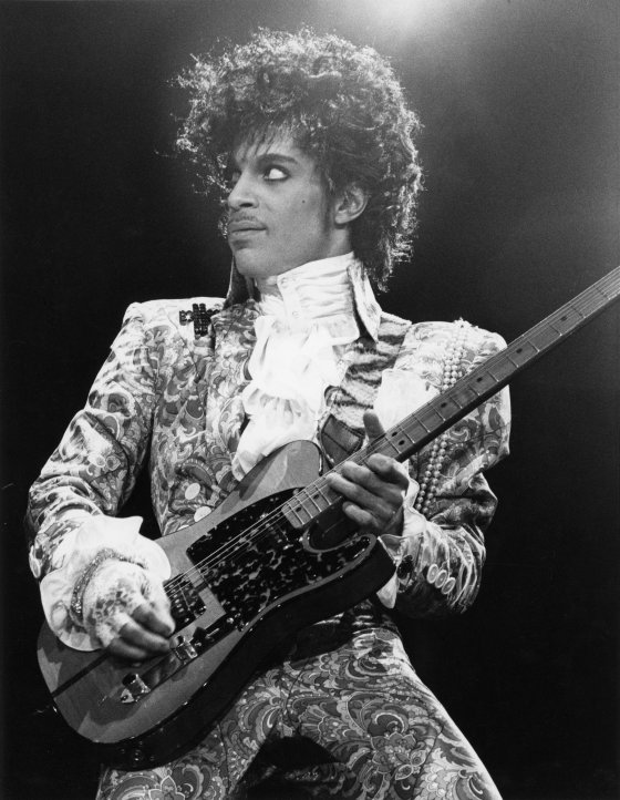 American singer, songwriter and musician Prince, circa 1985