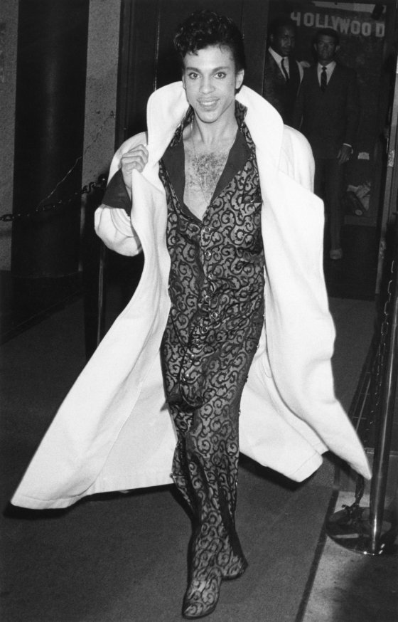 Musician Prince out in Hollywood, California, January 12, 1986.