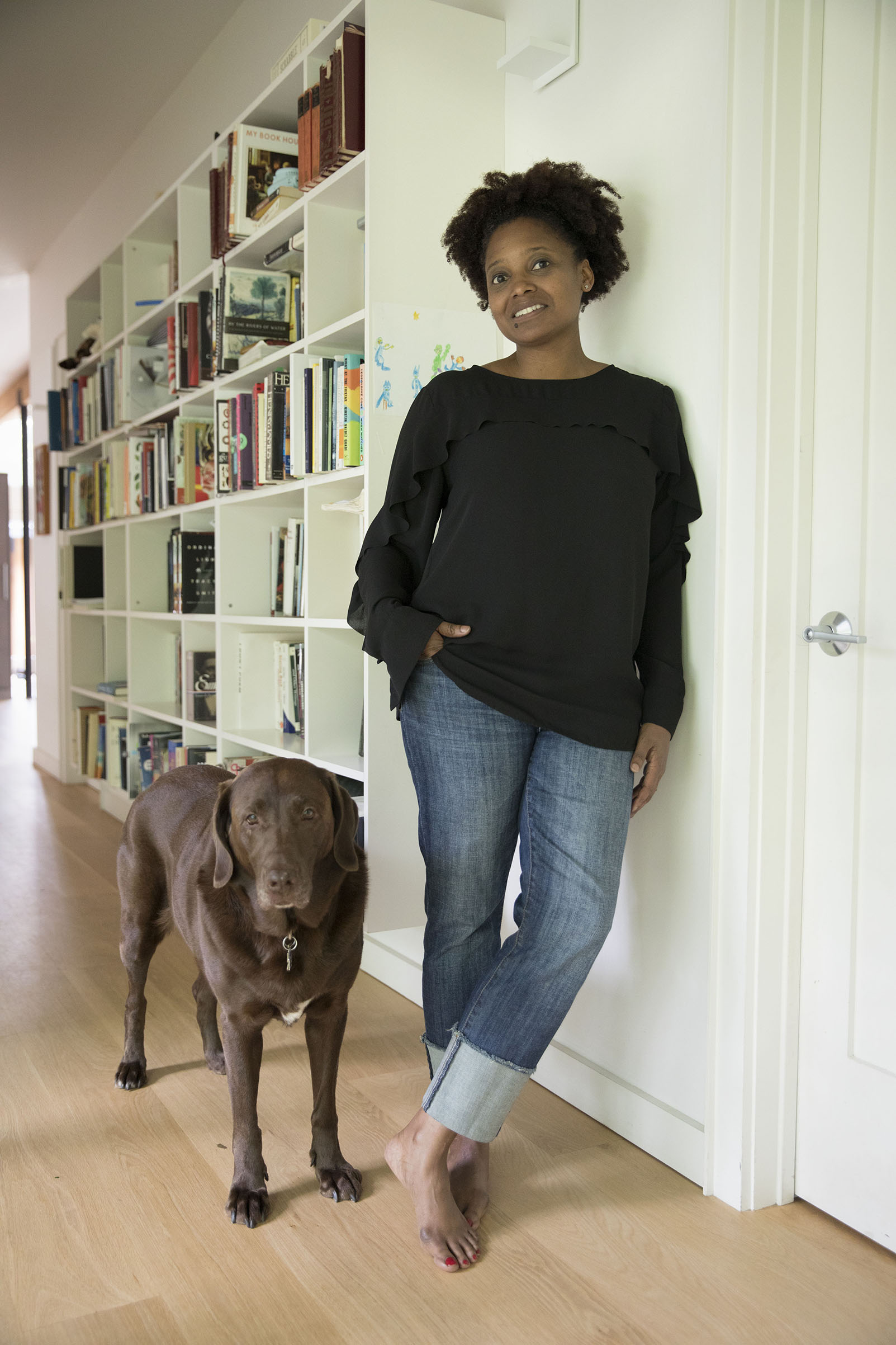 Poet Tracy K. Smith at home in Princeton, NJ, on June 6, 2017 (James Estrin—The New York Times/Redux)