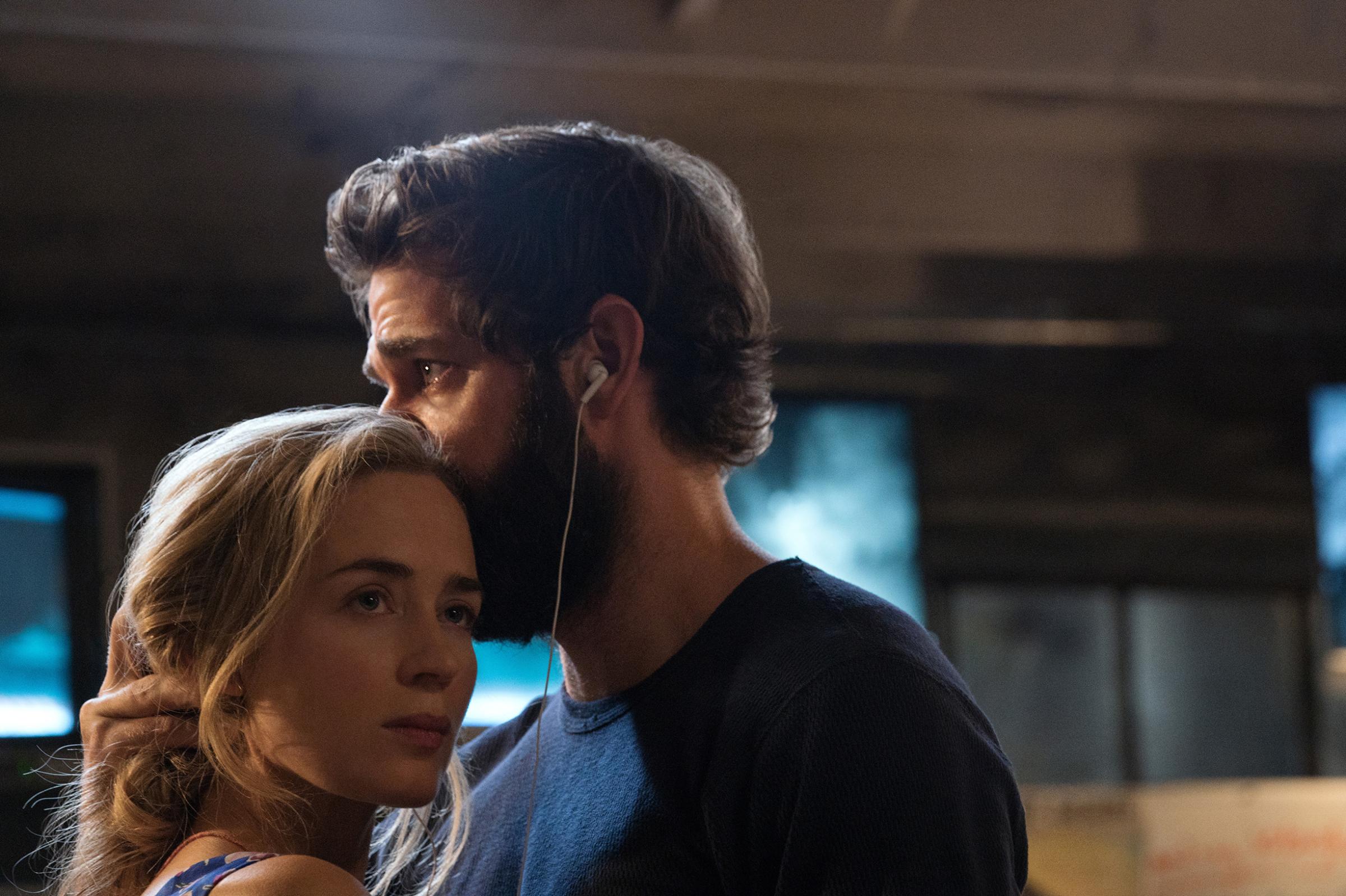 Emily Blunt and John Krasinski in 'A Quiet Place' from Paramount Pictures.
