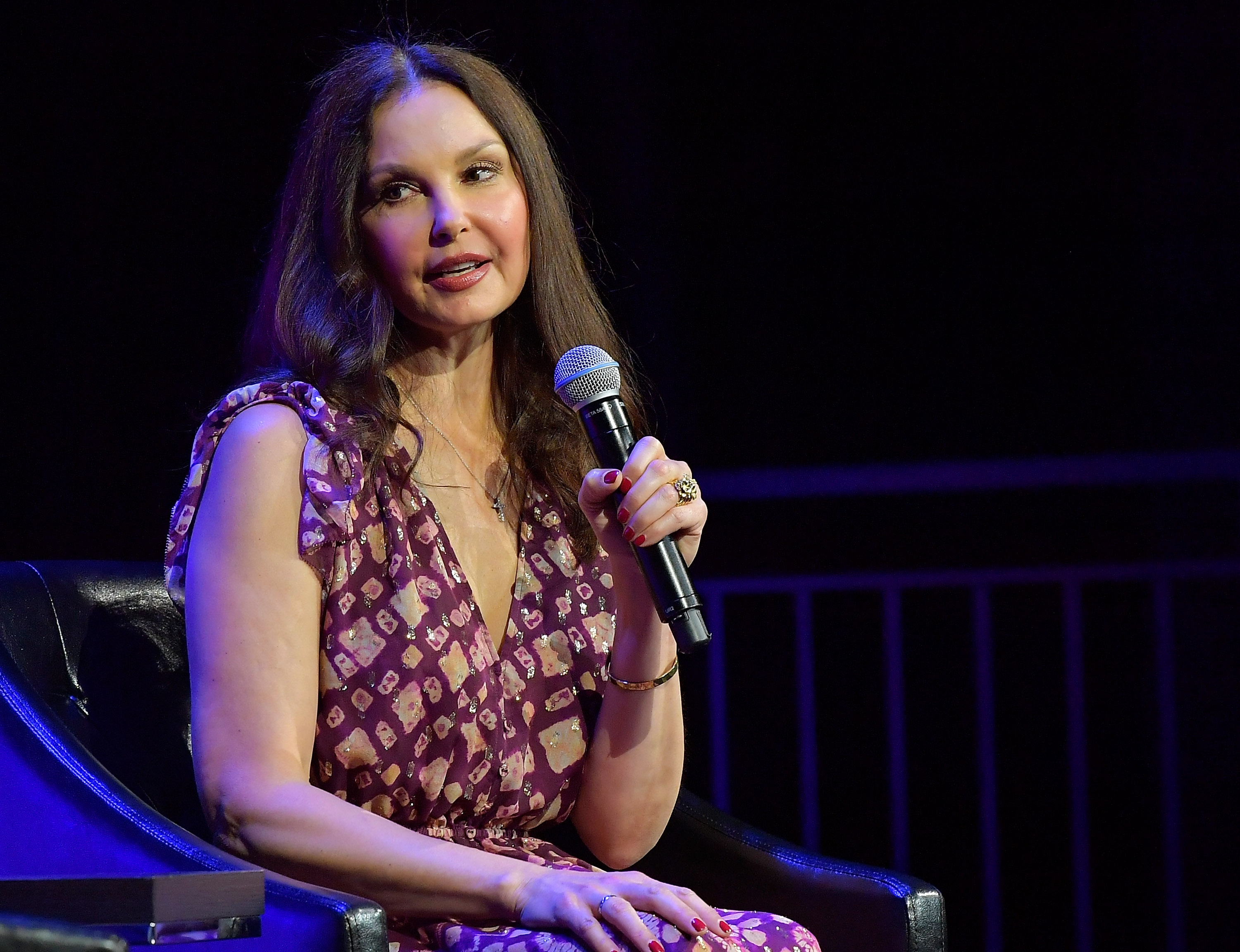 Ashley Judd speaks onstage at "Time's Up" during the 2018 Tribeca Film Festival at Spring Studios on April 28, 2018 in New York City. (Roy Rochlin&mdash;Getty Images for Tribeca Film Festival)
