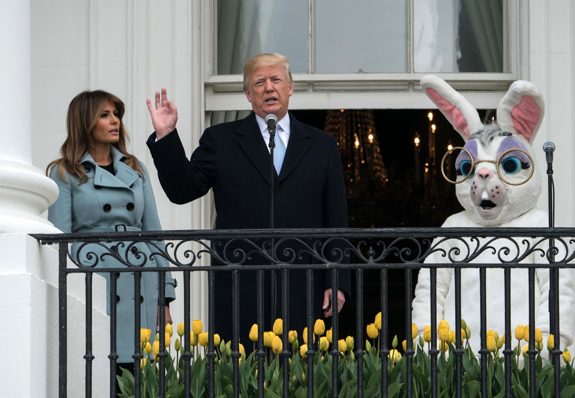 Donald Trump at the White House Easter Egg Roll