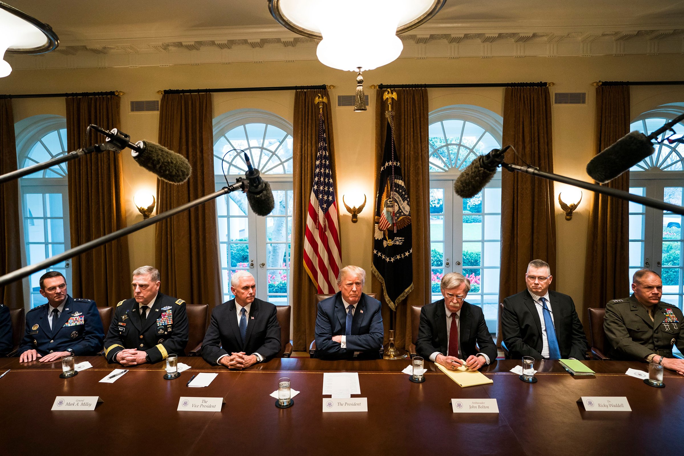 President Trump comments on Syria, FBI raid of Michael Cohen's office at White House, Washington, USA - 09 Apr 2018