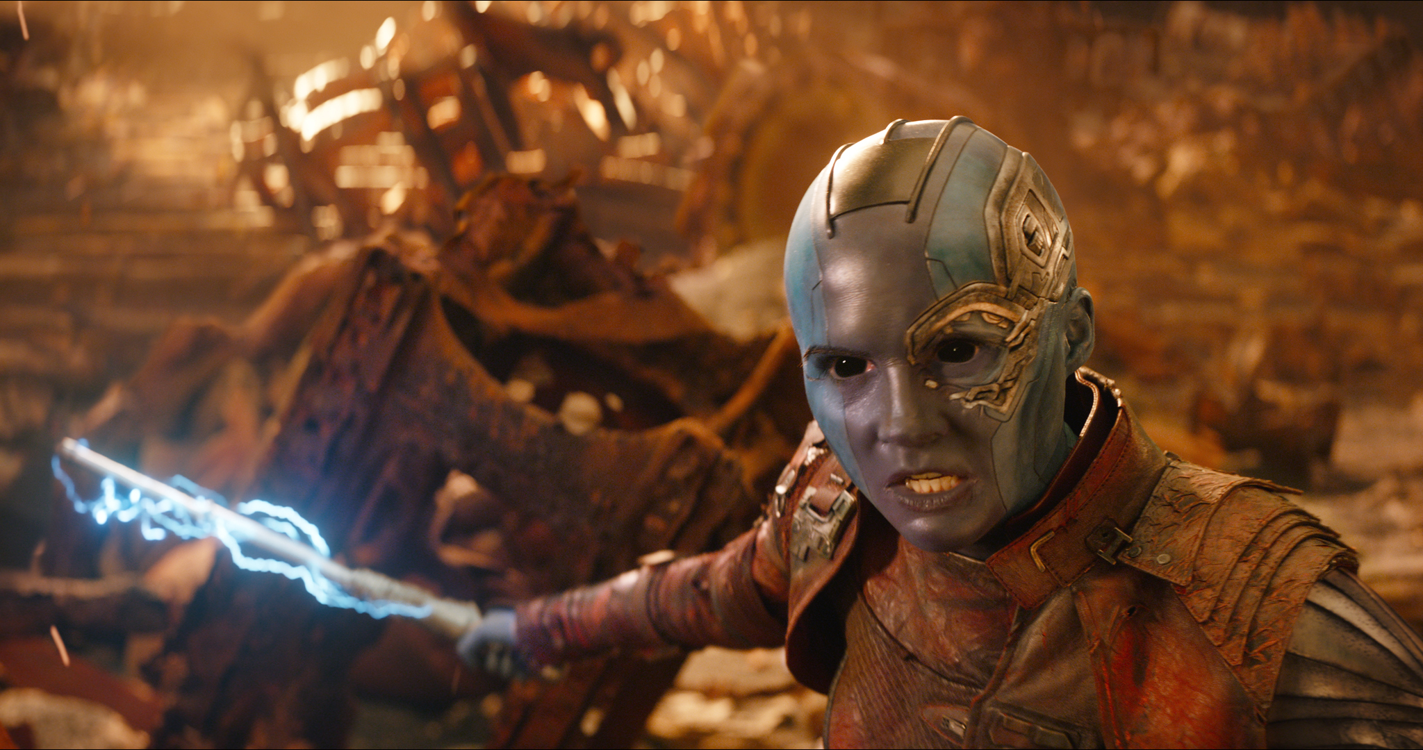 Nebula (Karen Gillan) in Avengers Infinity War (Marvel Studios)