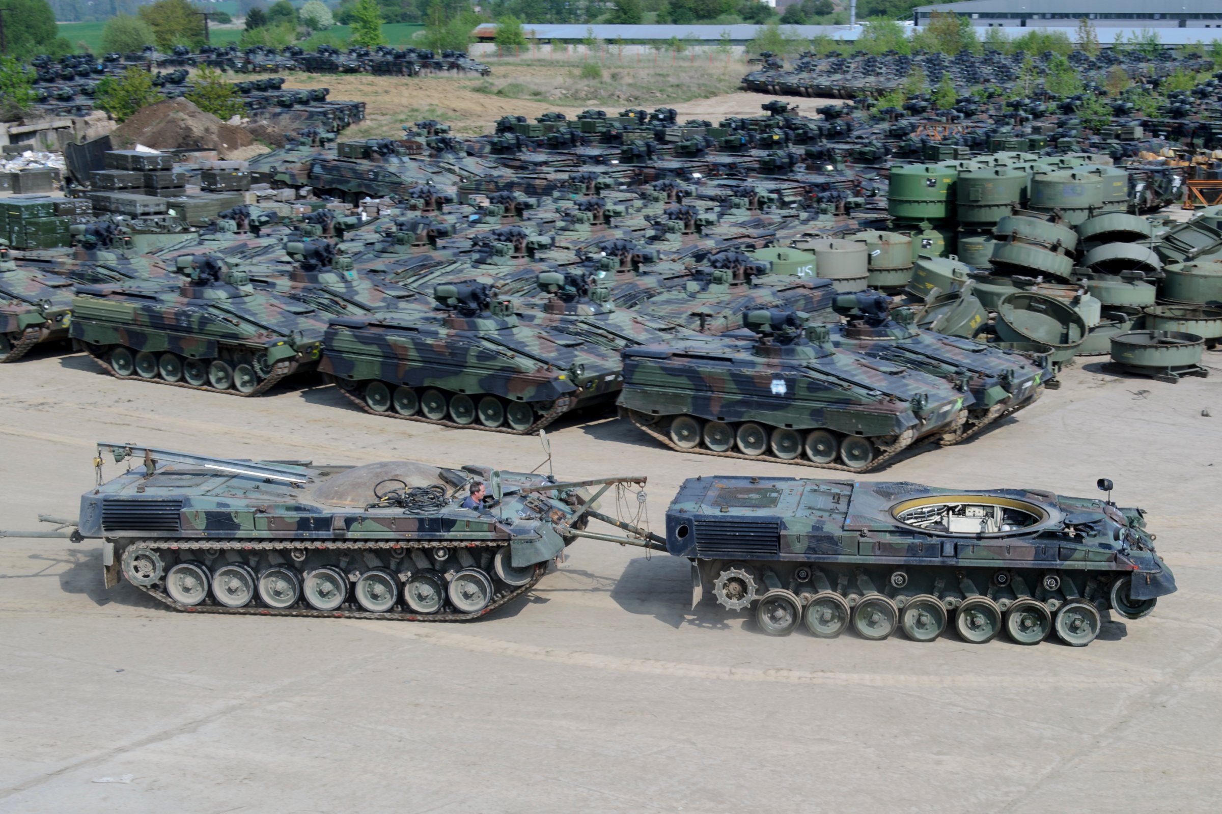German Company Dismantles Europe's Excess Military Hardware