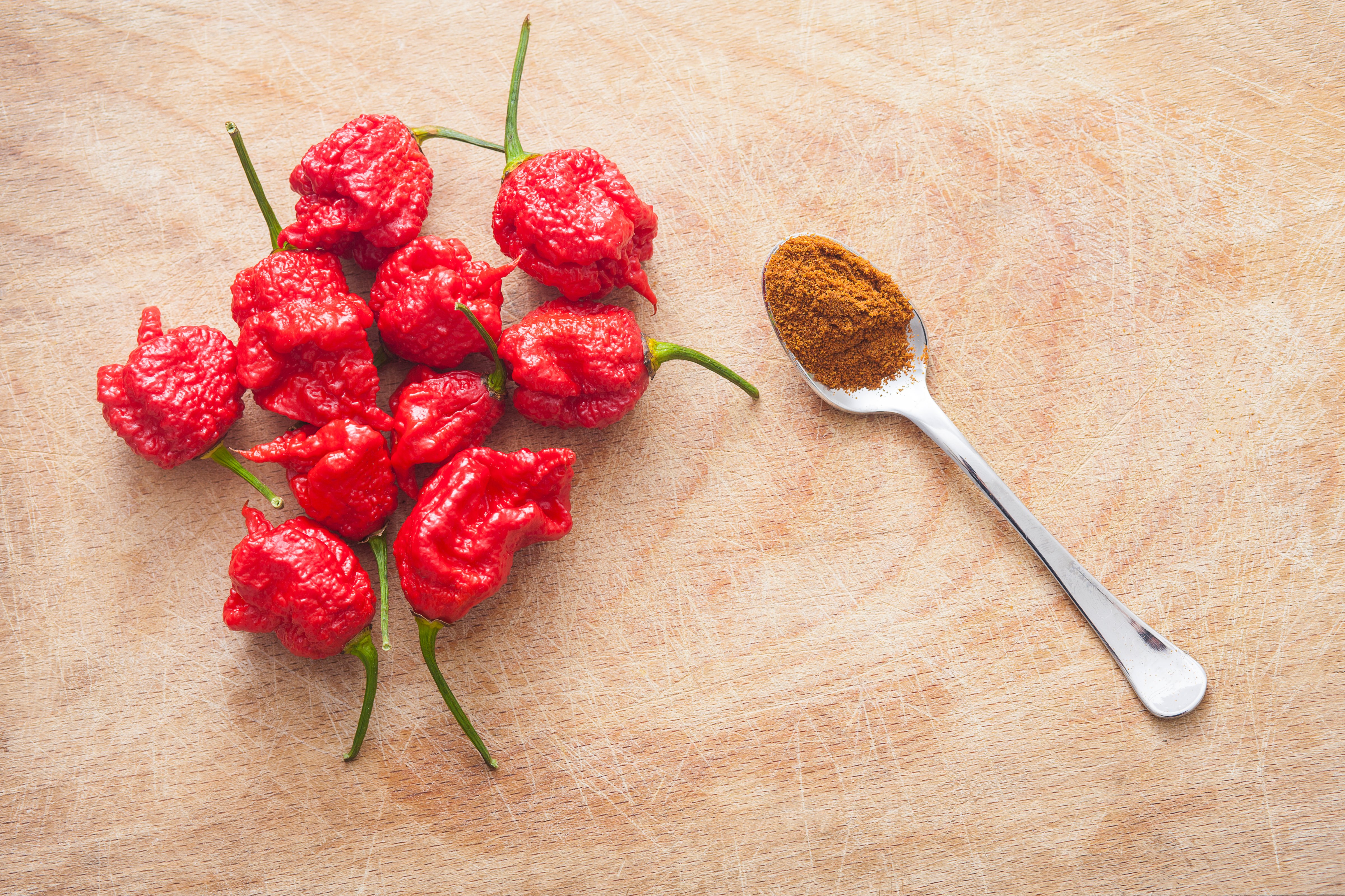 Carolina Reapers are considered the world's hottest chili pepper. (LuiL&mdash;Getty Images/iStockphoto)