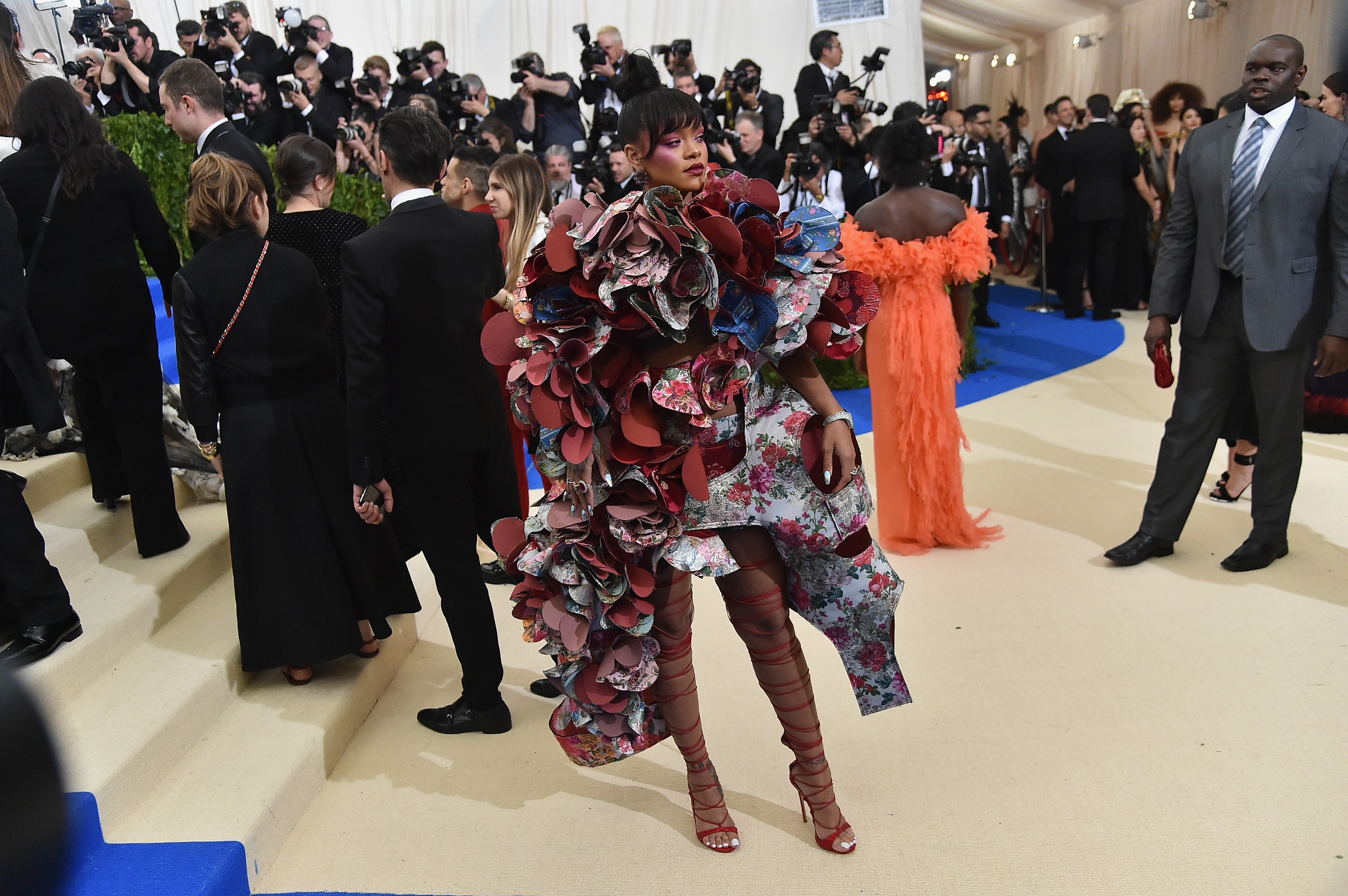 Rihanna attends the "Rei Kawakubo/Comme des Garcons: Art Of The In-Between" Costume Institute Gala at Metropolitan Museum of Art on May 1, 2017. (Mike Coppola—Getty Images for People.com)