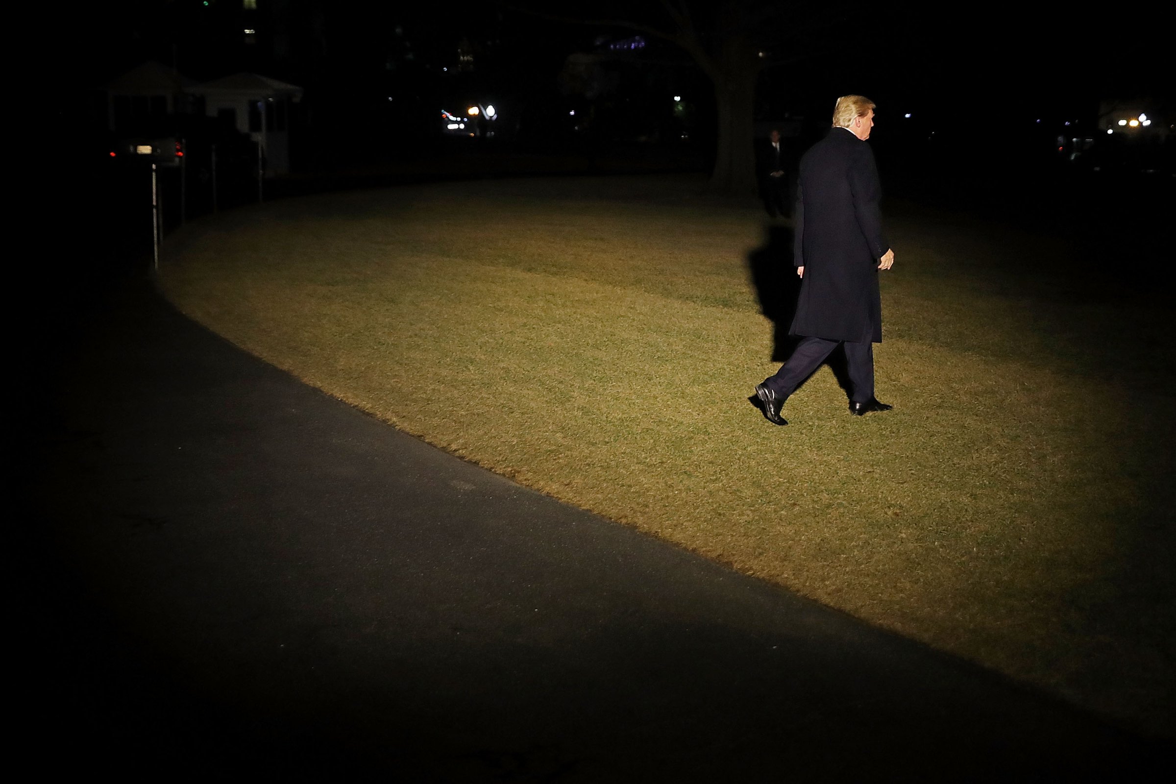 President Trump Departs The White House En Route To Davos, Switzerland